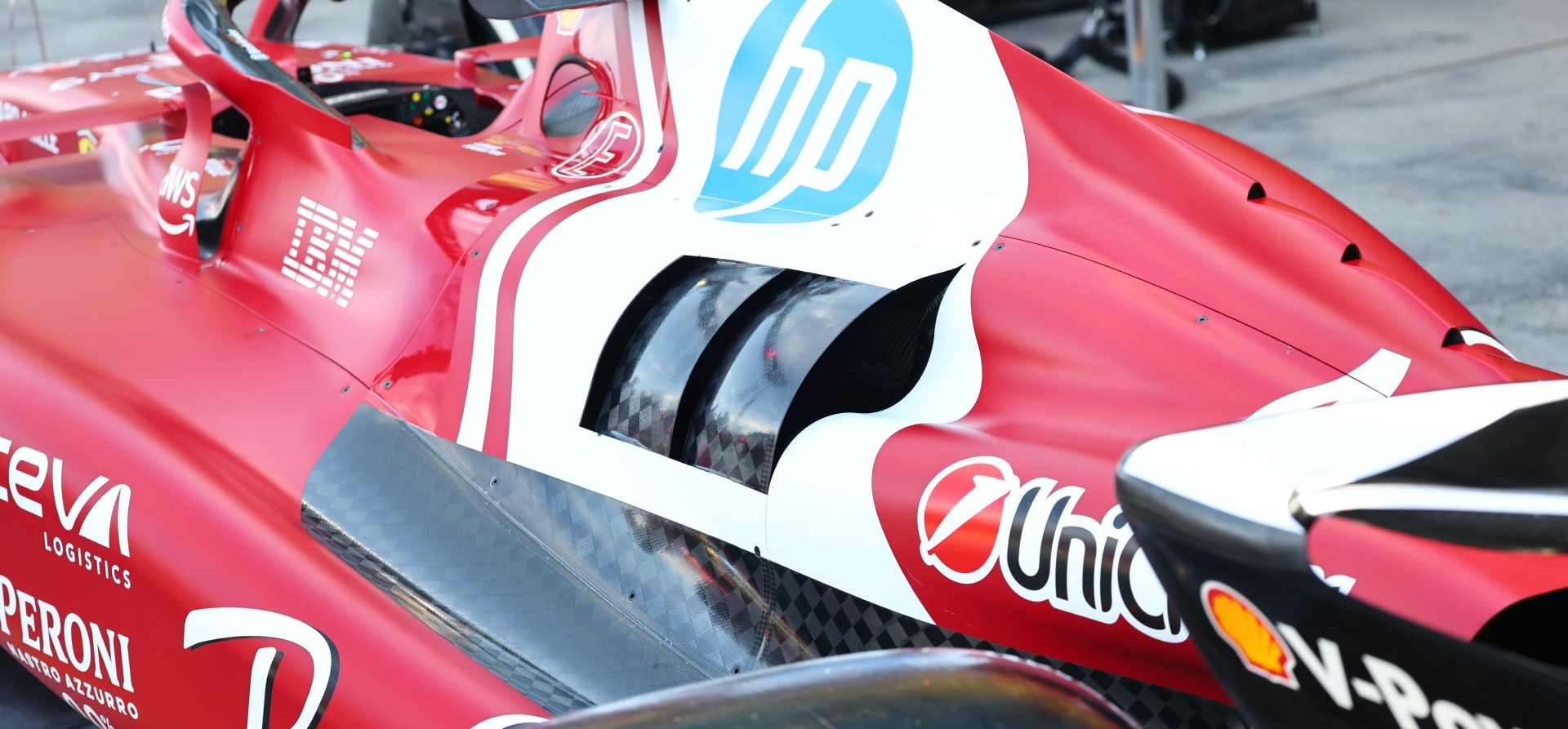 Ferrari F1 cooling vanes