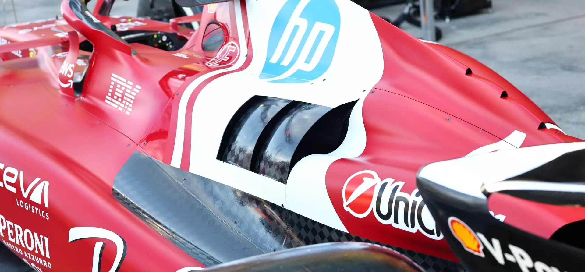 Ferrari F1 cooling vanes