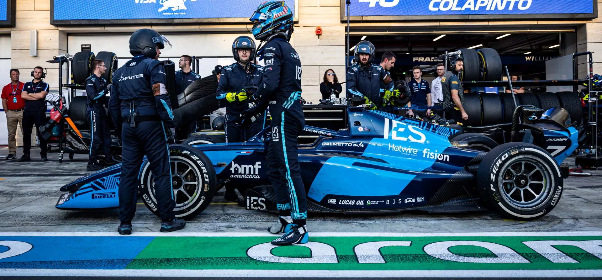 F2 pit stop