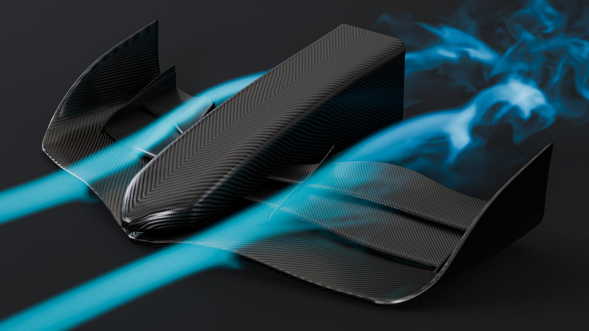 Formula 2 2025 Front wing with smoke around it
