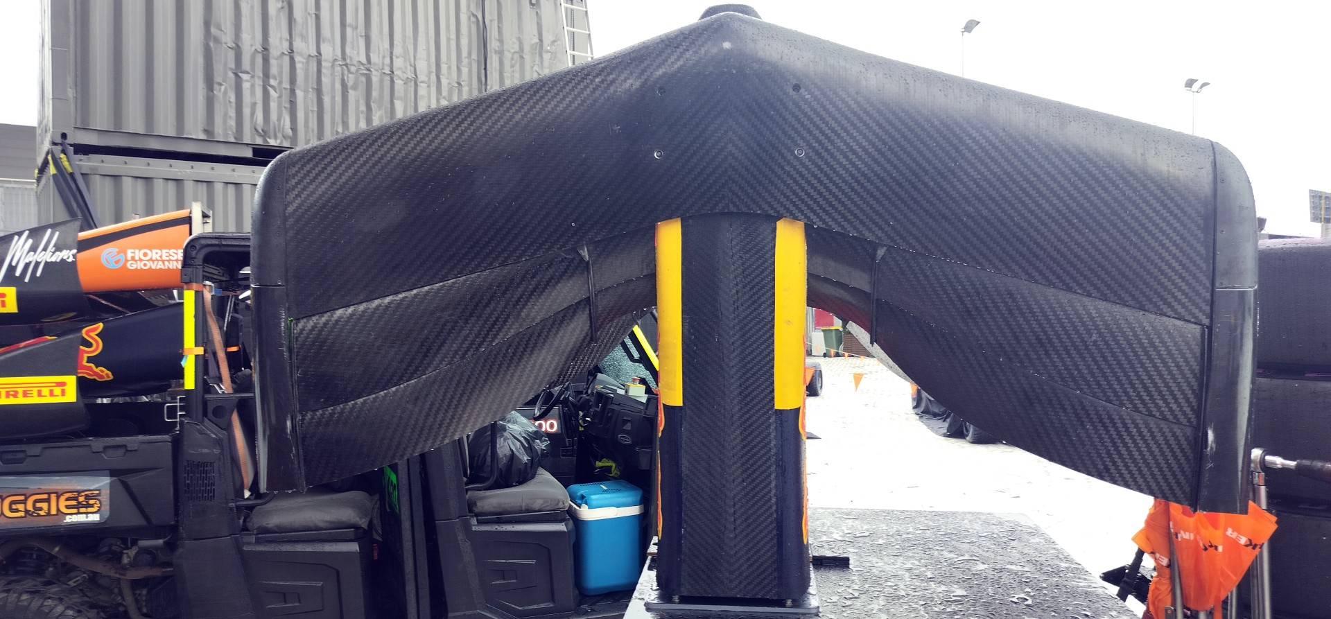 Underside of F2 front wing
