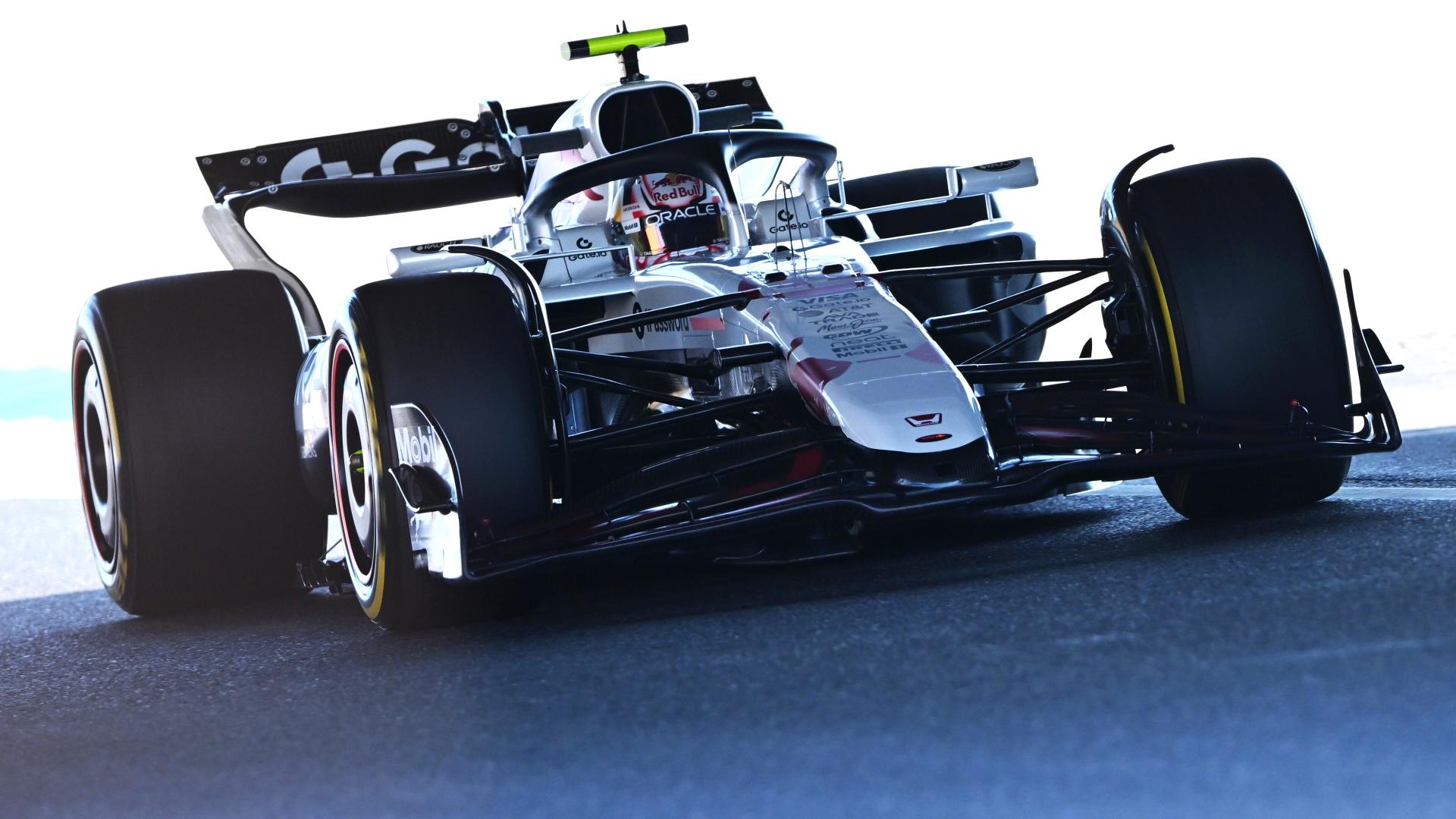 Red Bull RB21 with special white livery.