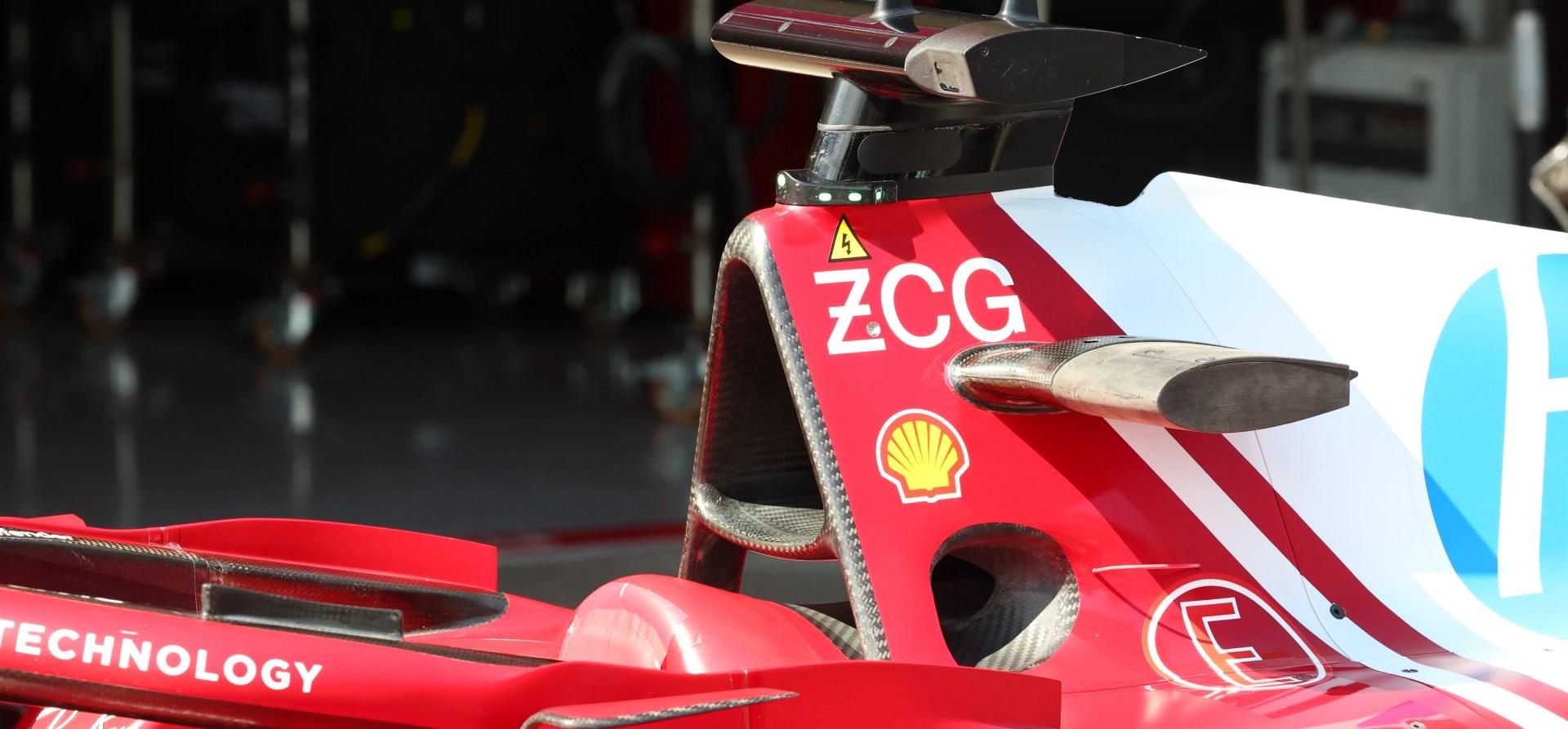 Airbox inlet on the top of the Ferrari SF-25
