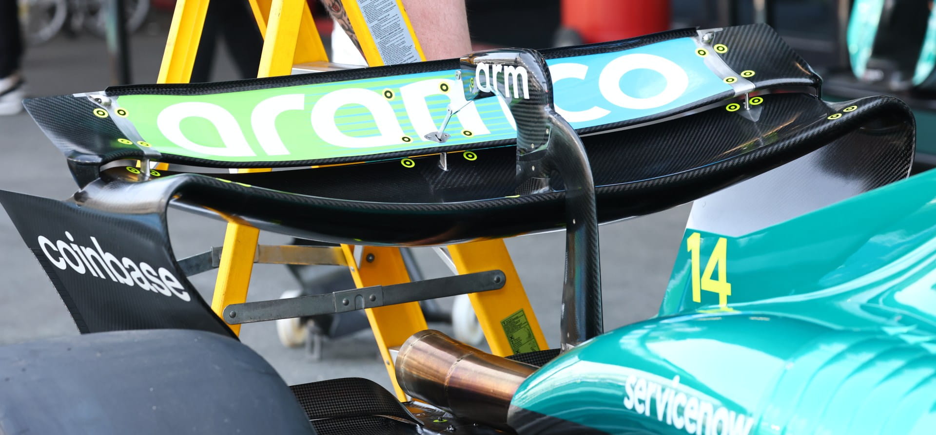 Aston Martin F1 rear wing