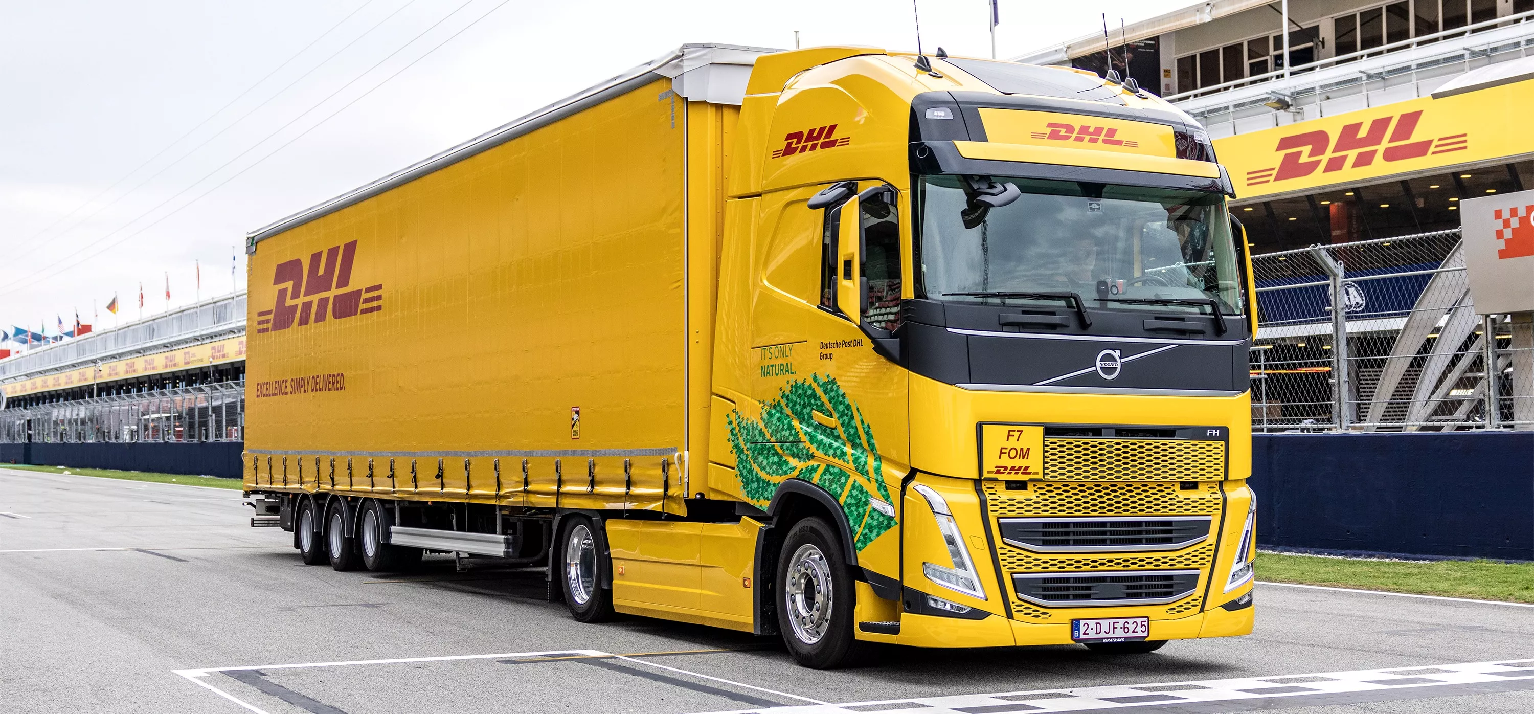 DHL truck powered by biofuel 