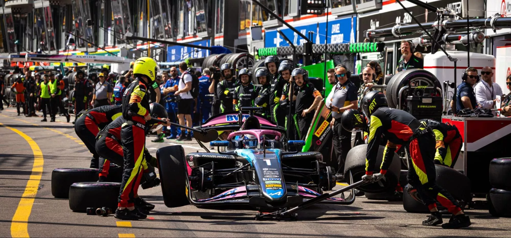 F2 pitstop Monaco