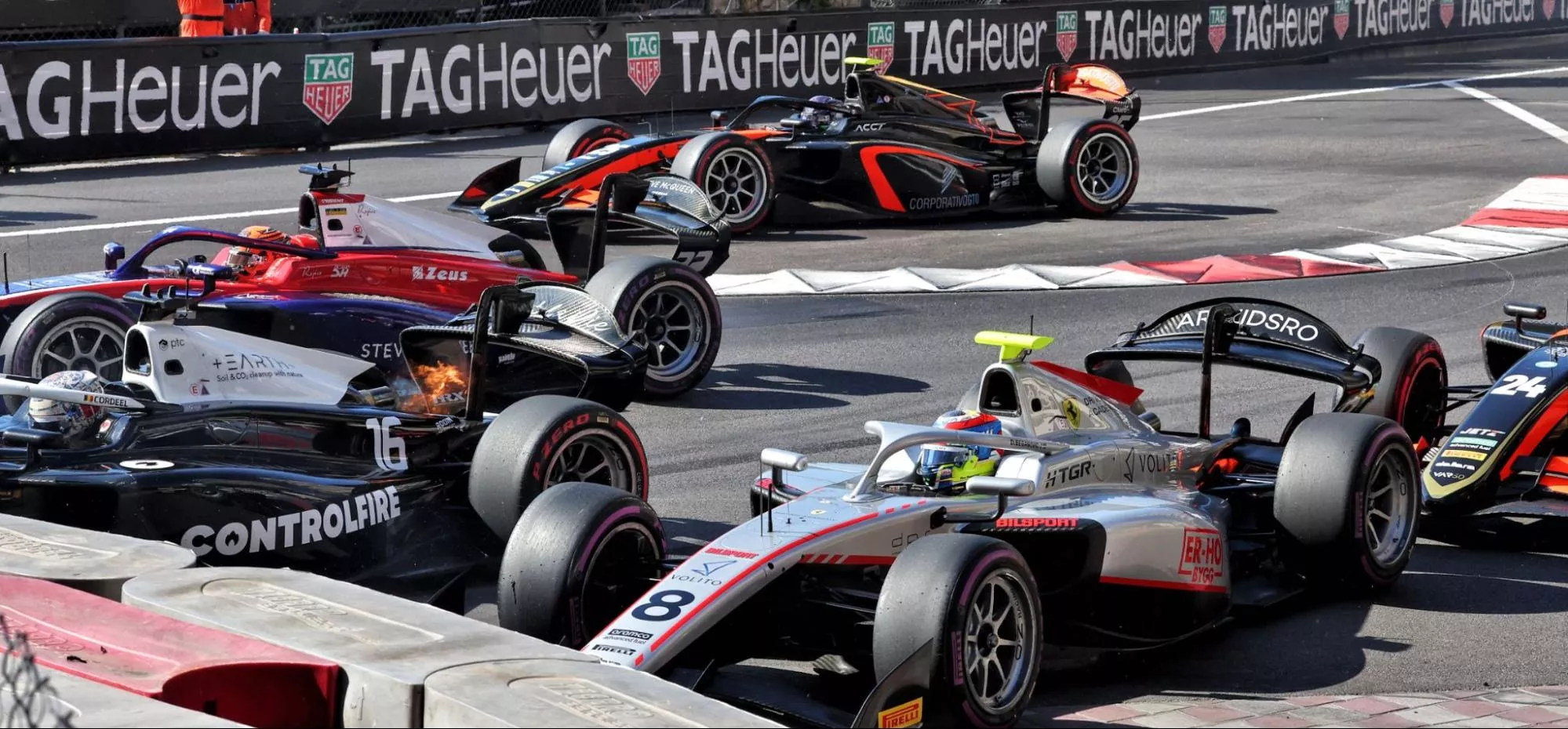 F2 crash Monaco 2025