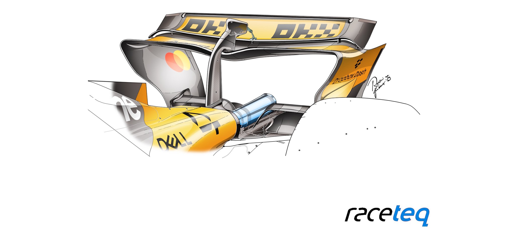 McLaren rear wing F1