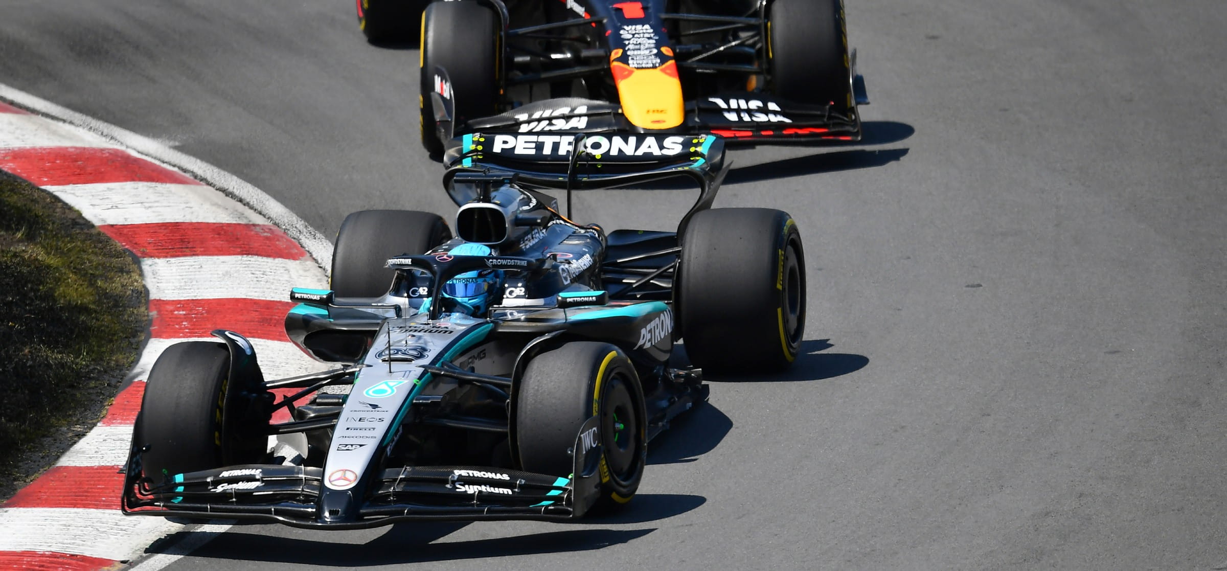 Mercedes and Red Bull at the 2025 Canadian Grand Prix