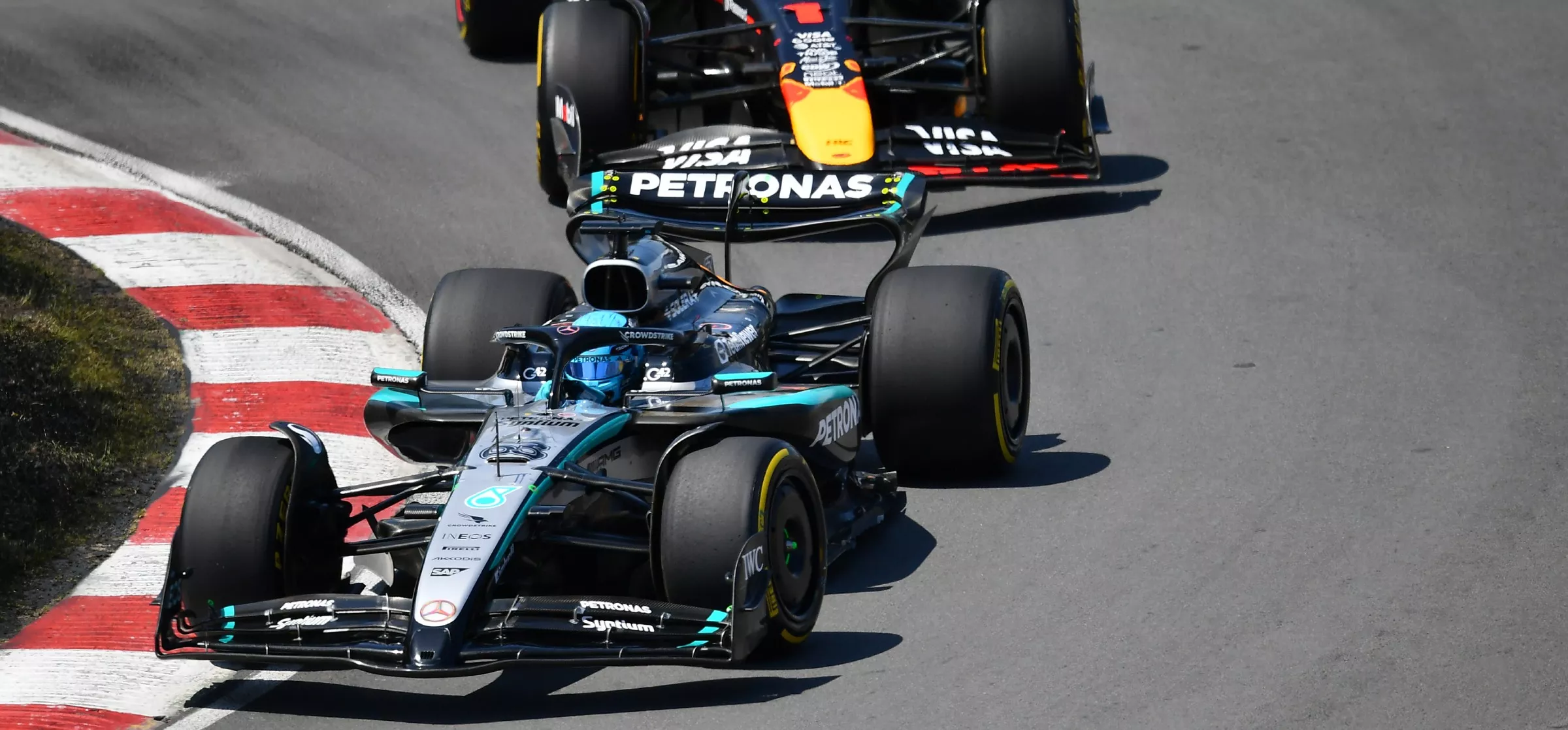 Mercedes and Red Bull at the 2025 Canadian Grand Prix