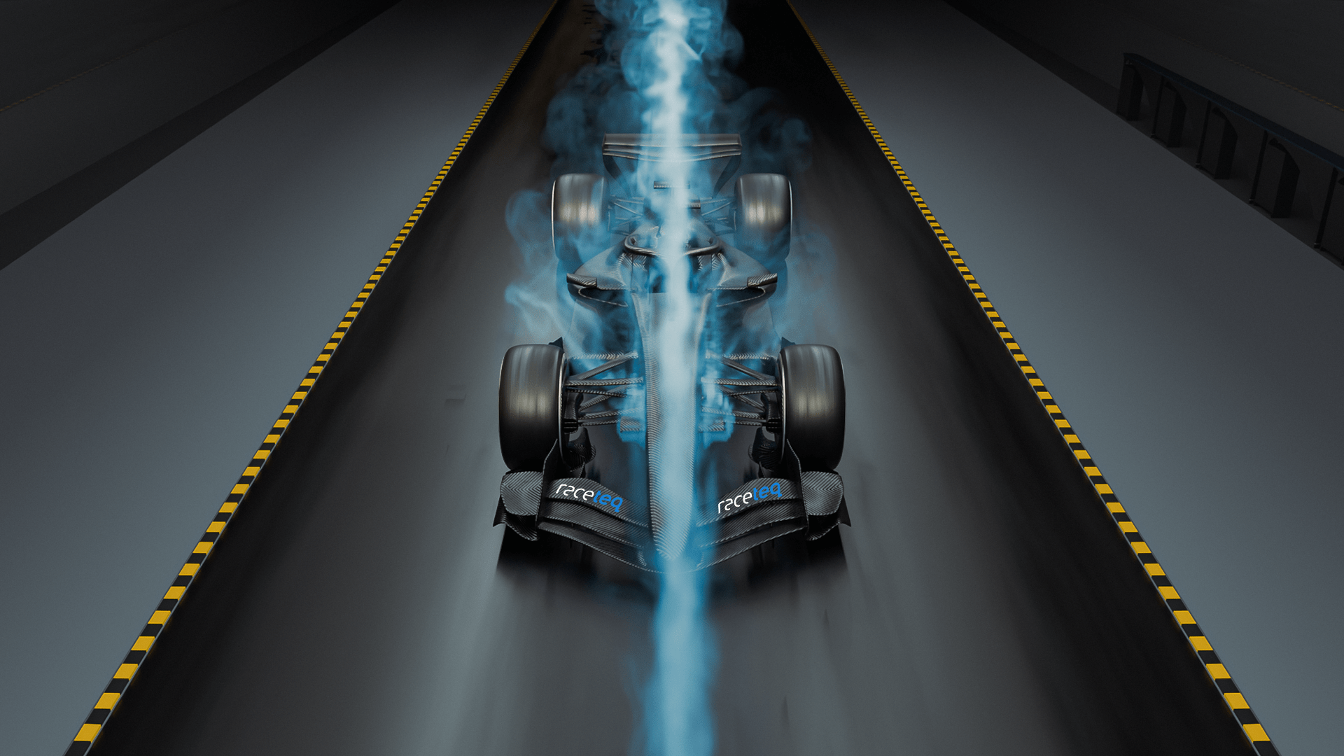 2026 F1 car 3D model in windtunnel