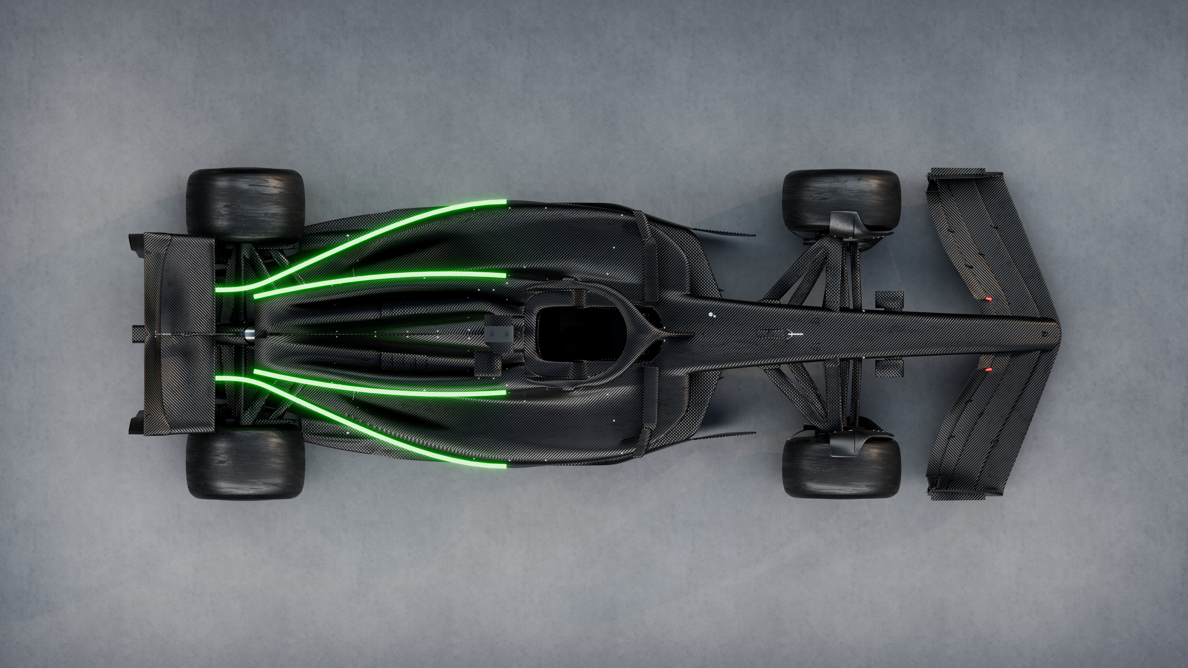 F1 car coke bottle profile
