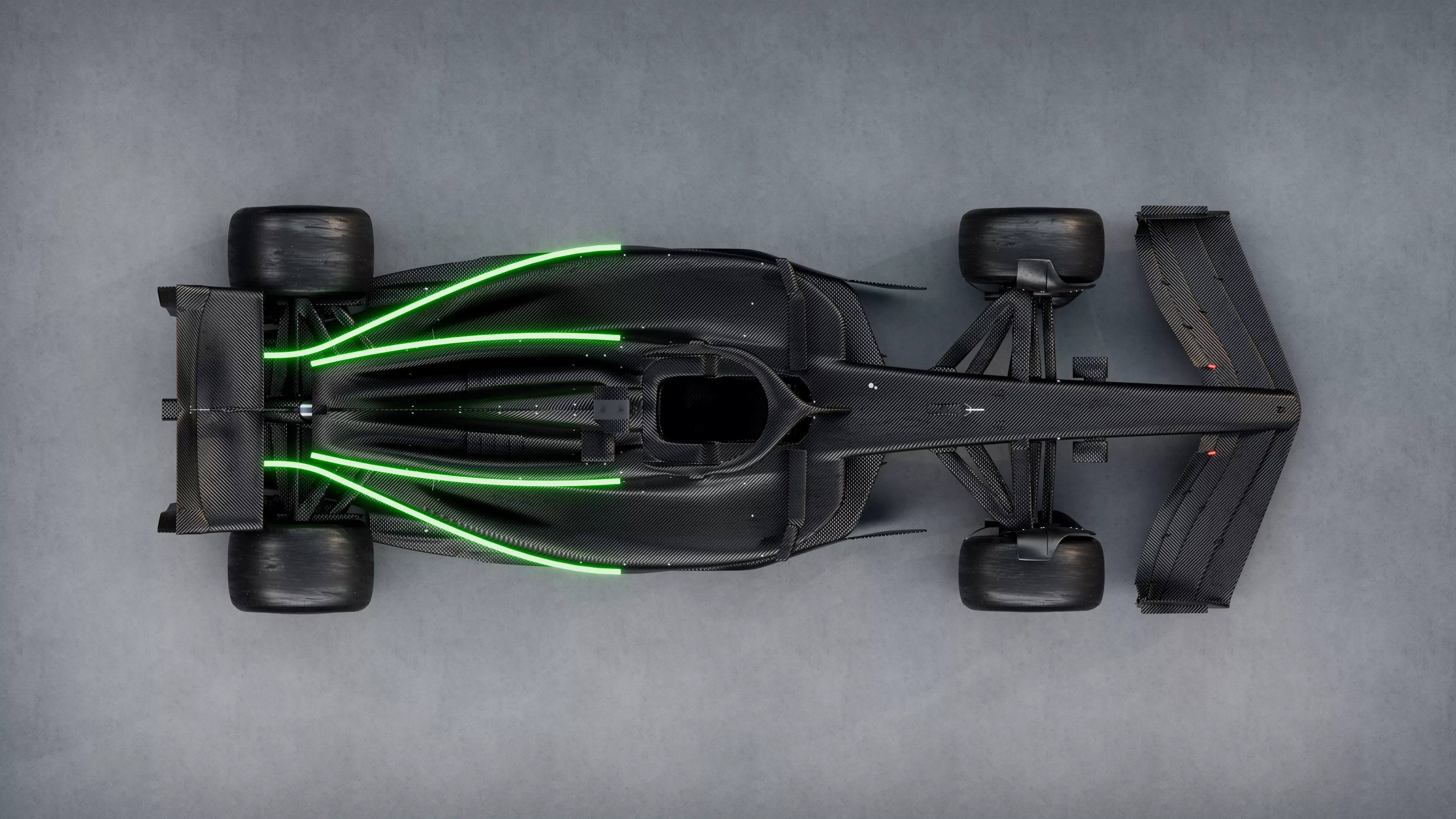 F1 car coke bottle profile