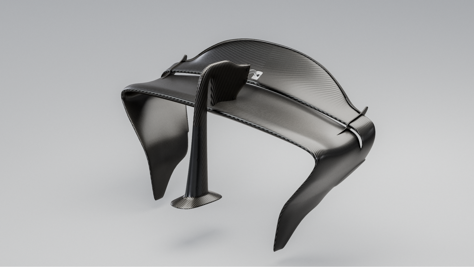 F2 rear wing with DRS actuator