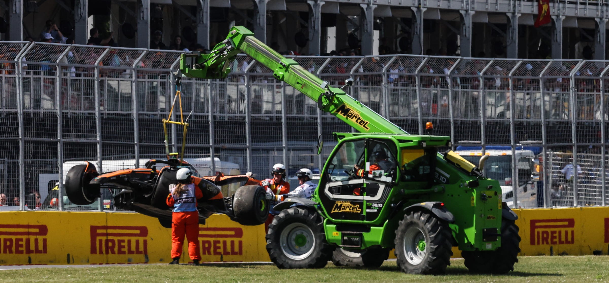 McLaren Lando Norris crash 2025 Canadian GP