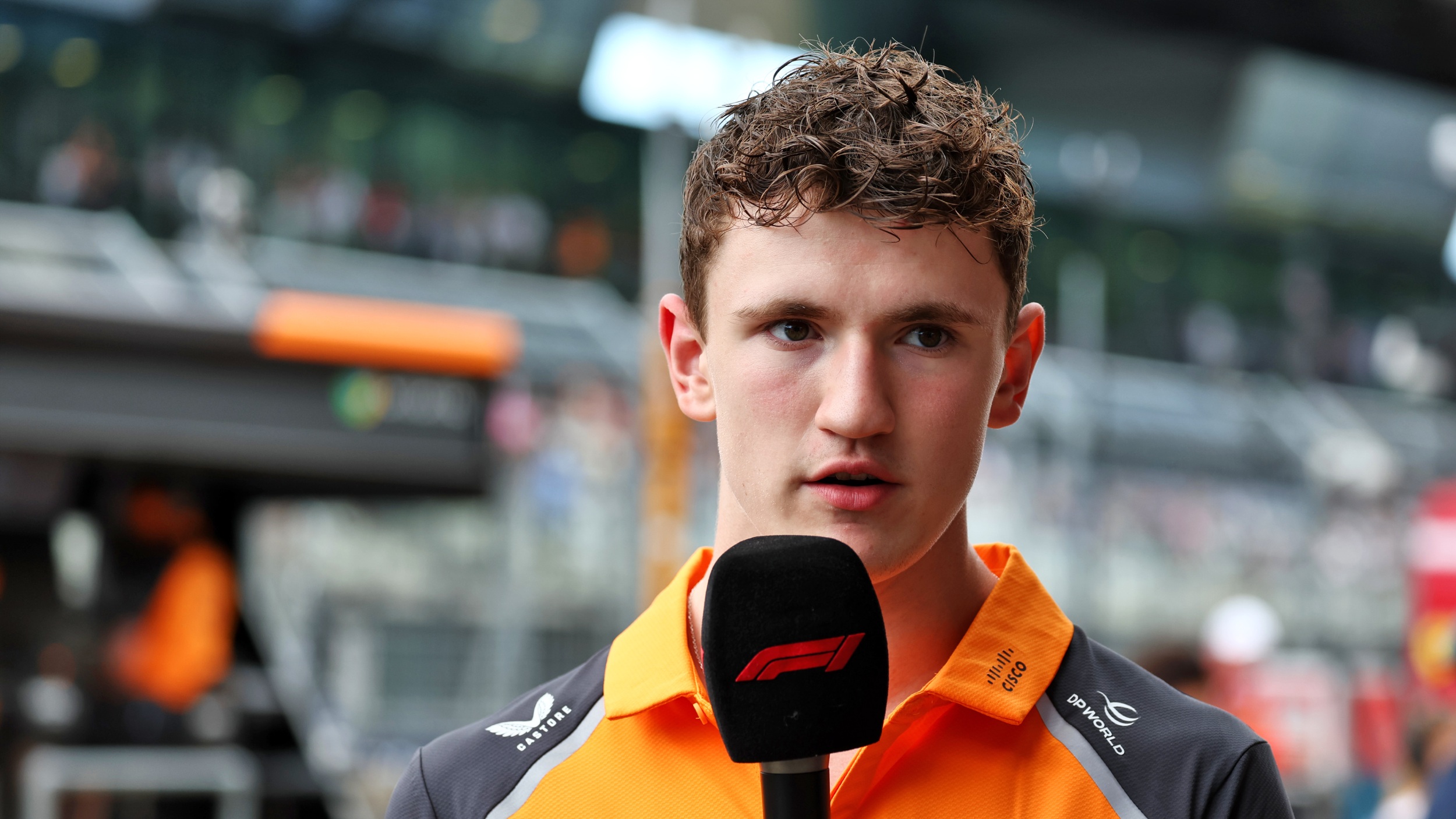 Alex Dunne doing an interview