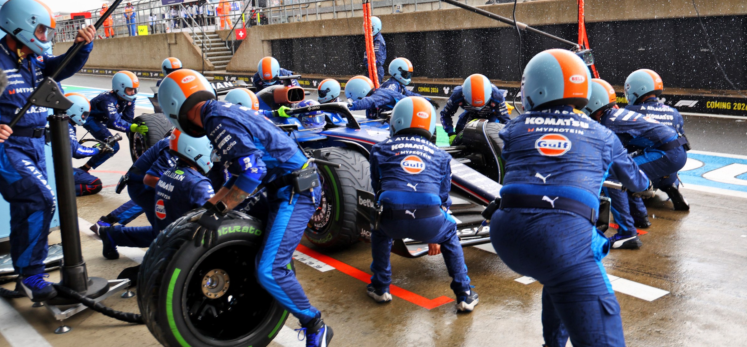Pitstop at the 2025 British GP