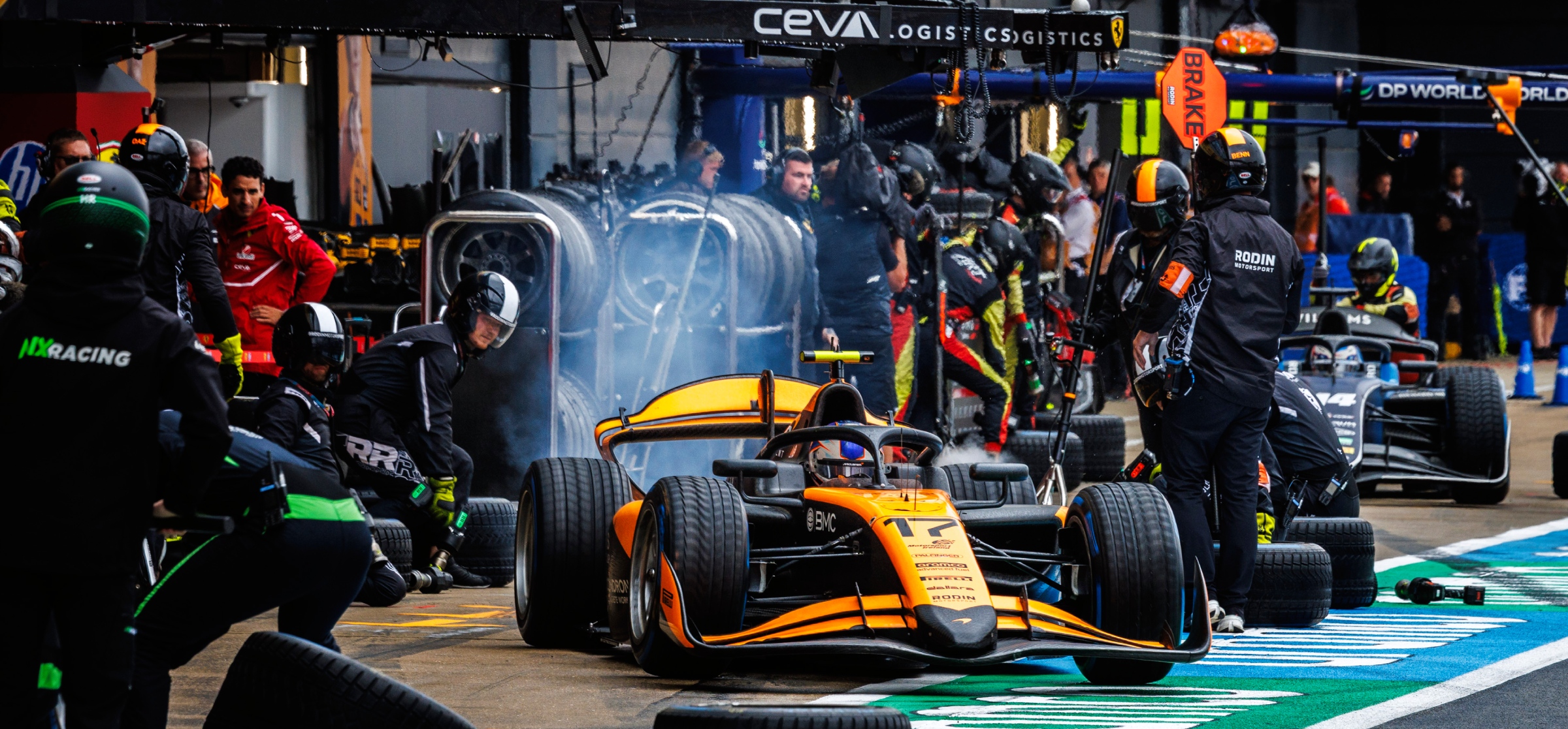 F2 pitstop at silverstone, 2025