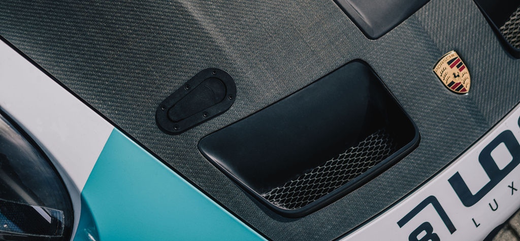 Porsche bonnet, flax fibres