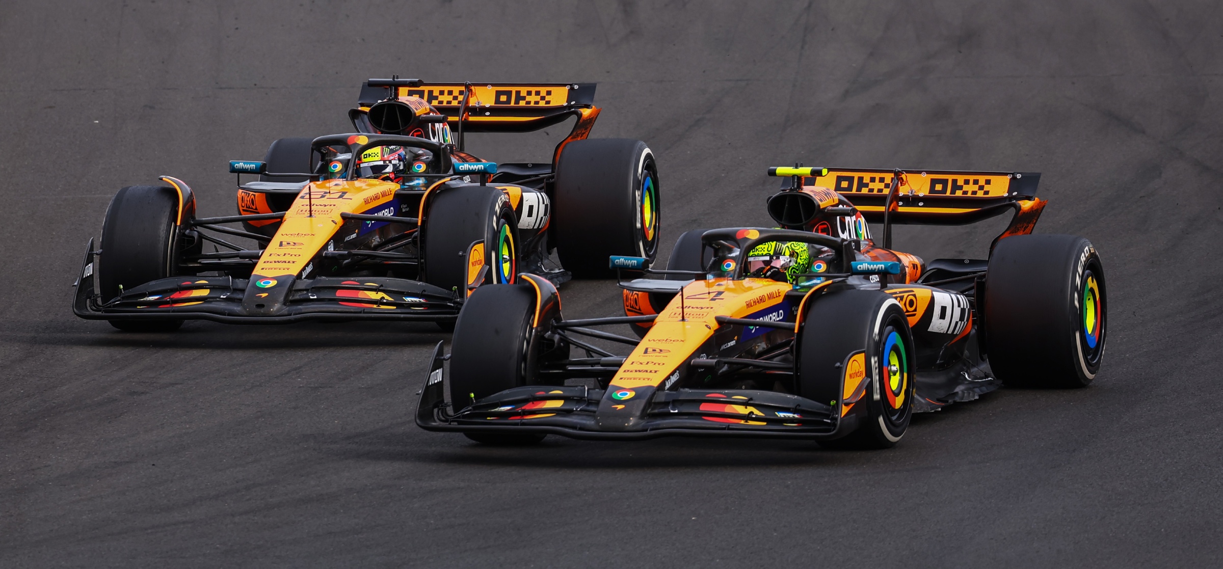 McLarens at the 2025 Hungarian Grand Prix