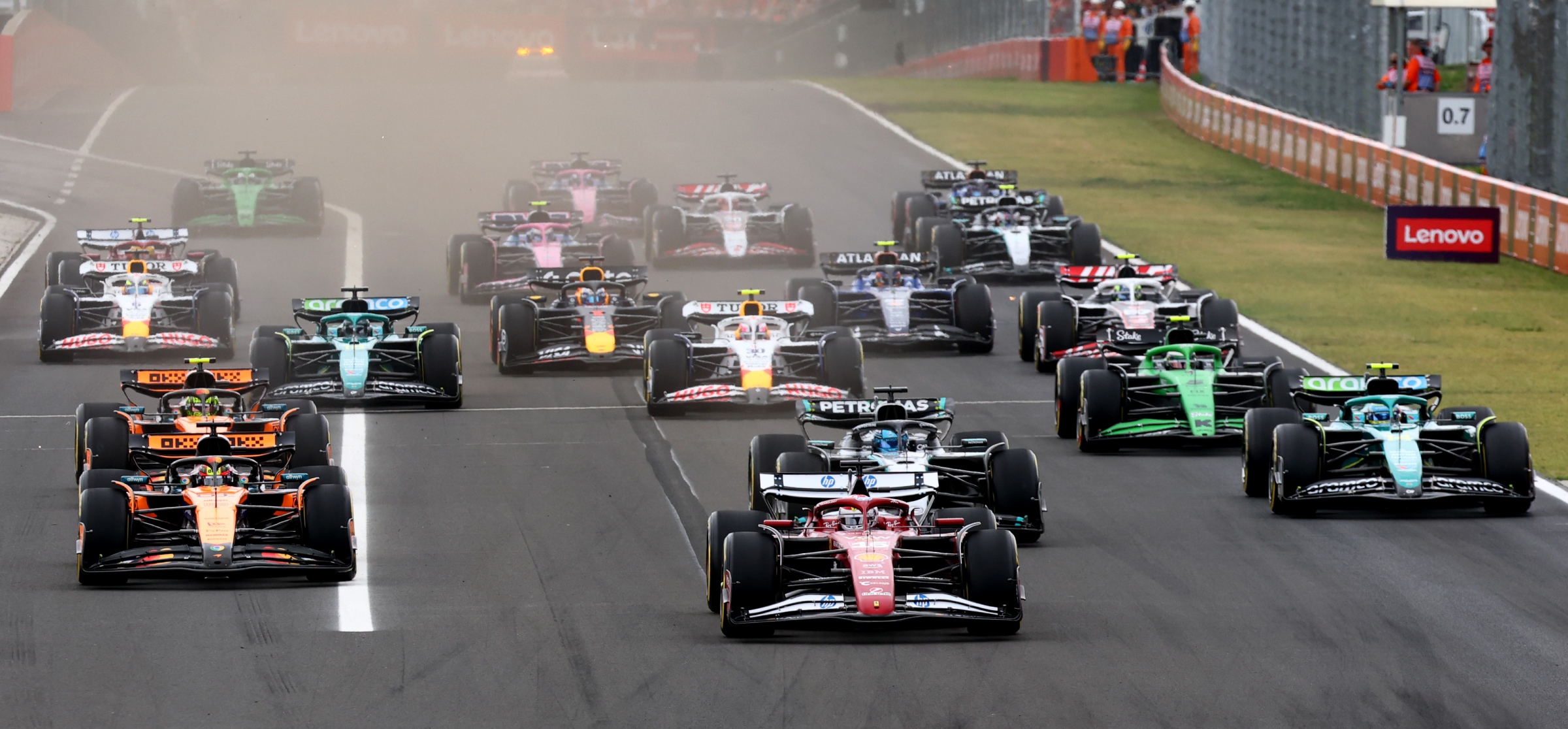 Race start, 2025 Hungarian Grand Prix