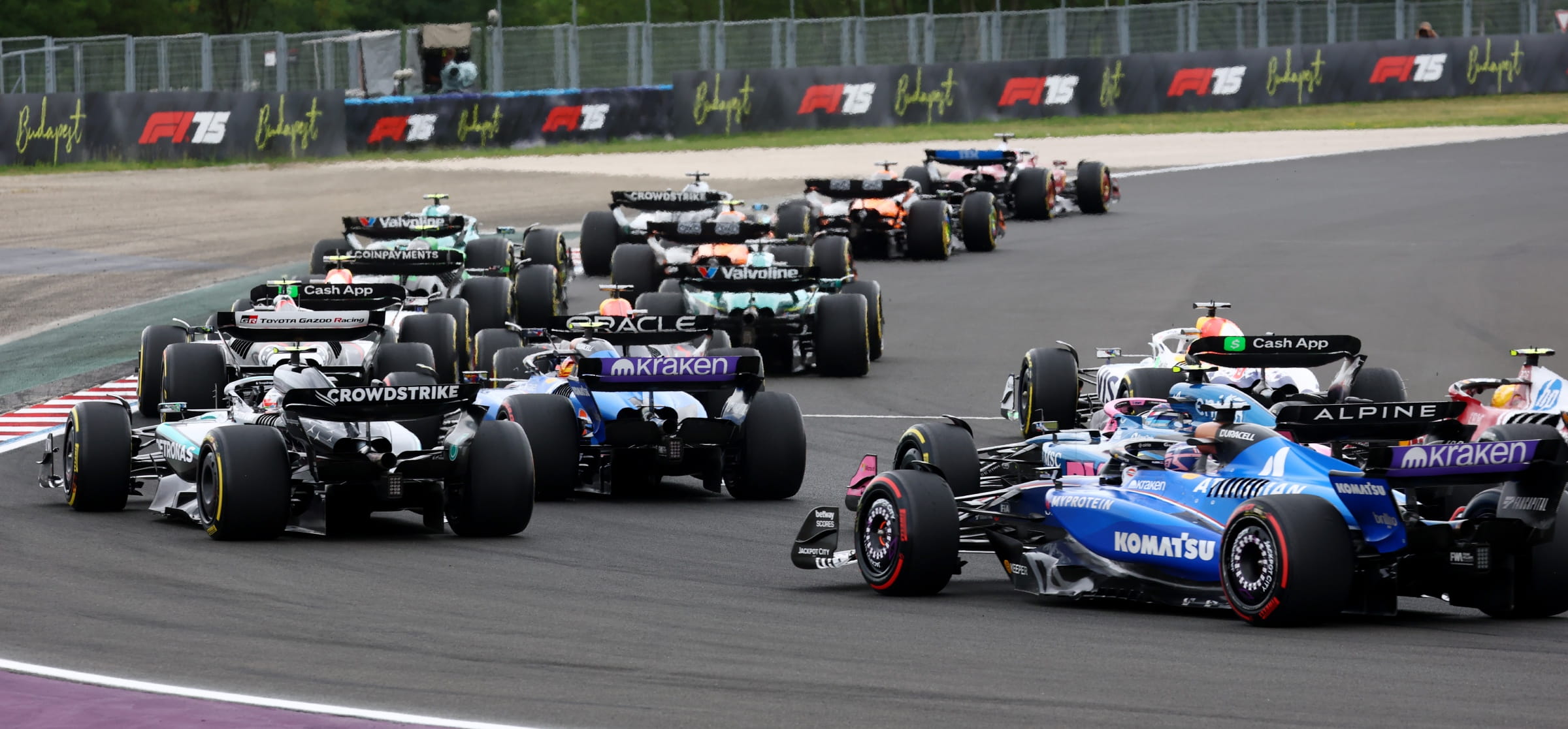 Race start, 2025 Hungarian Grand Prix
