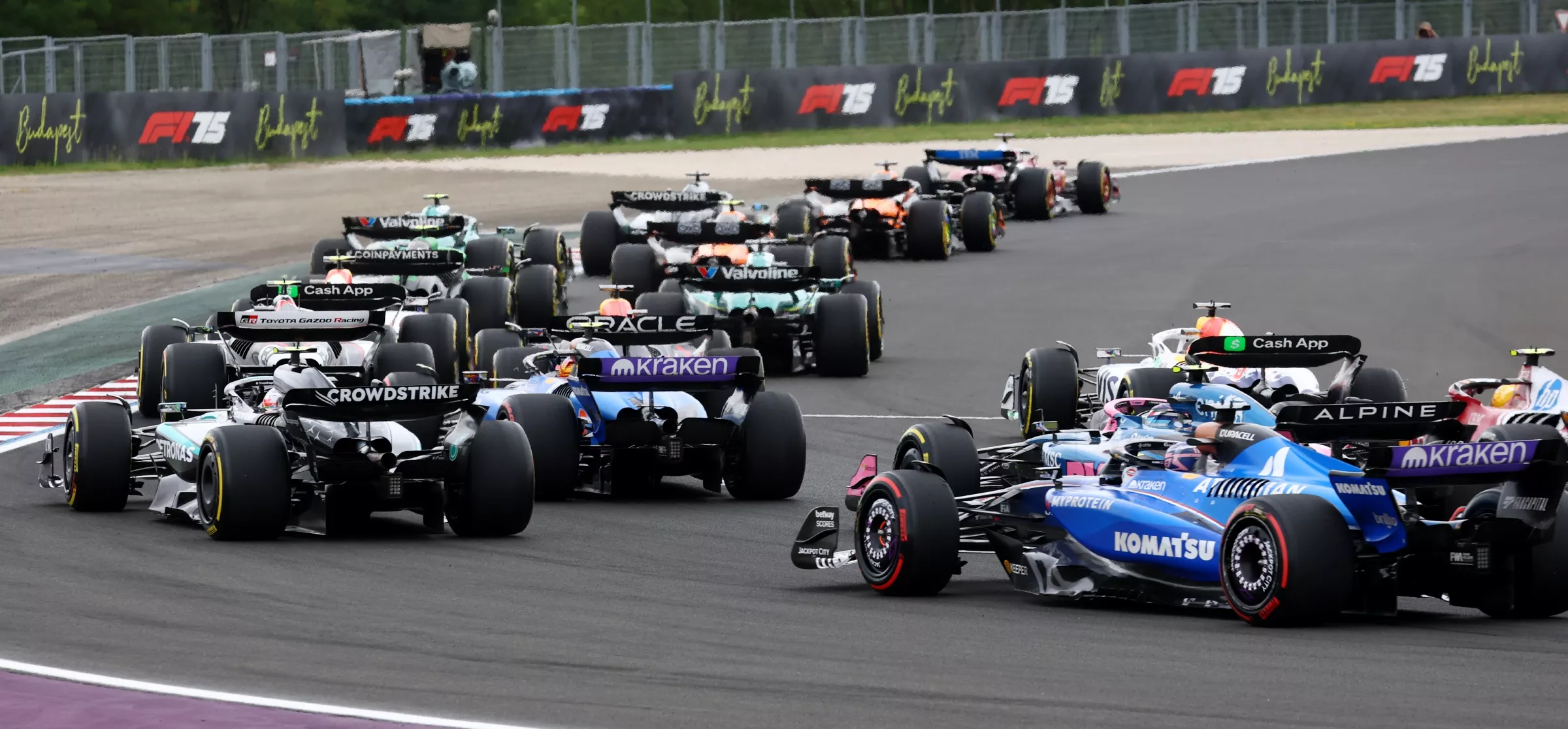 Race start, 2025 Hungarian Grand Prix