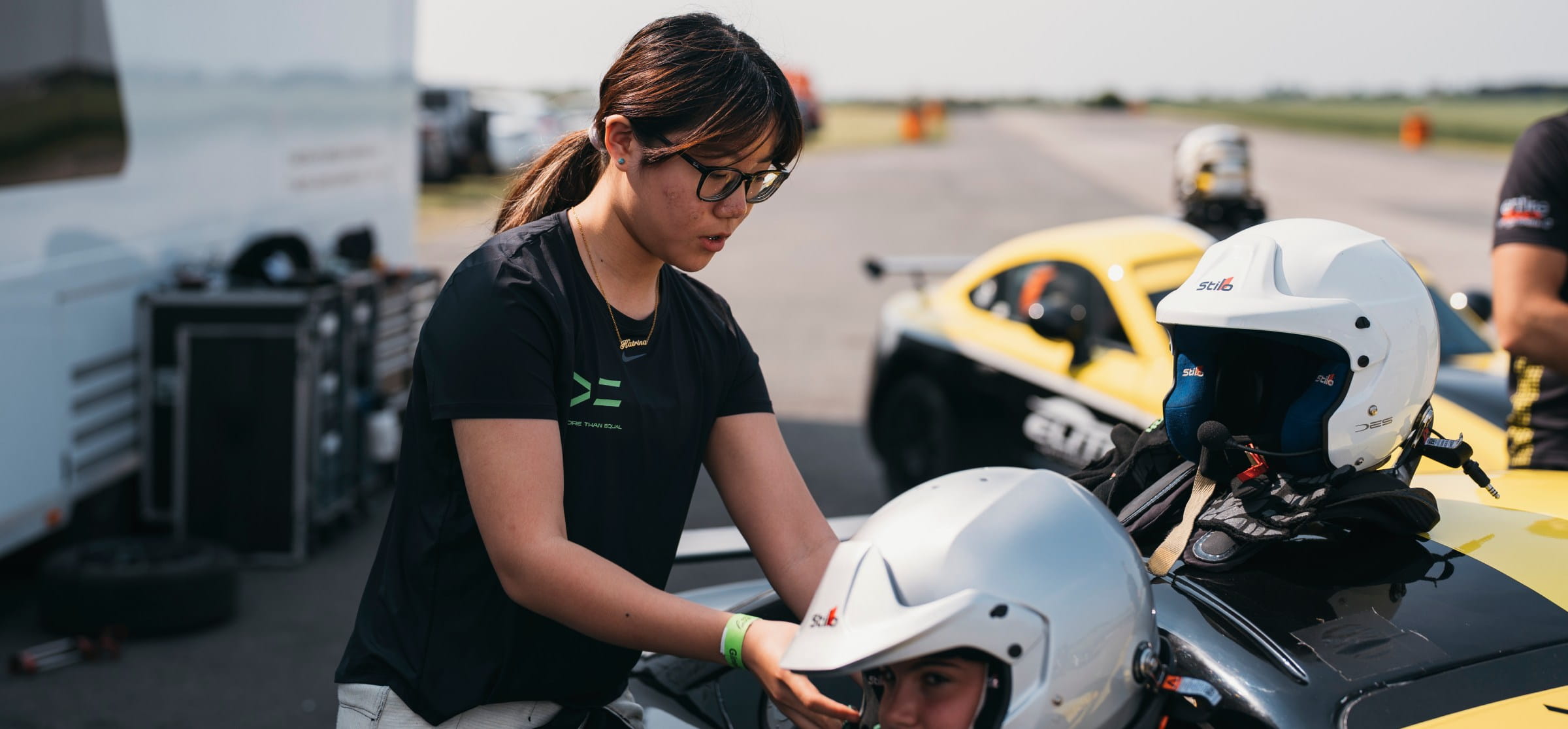 Female racing driver