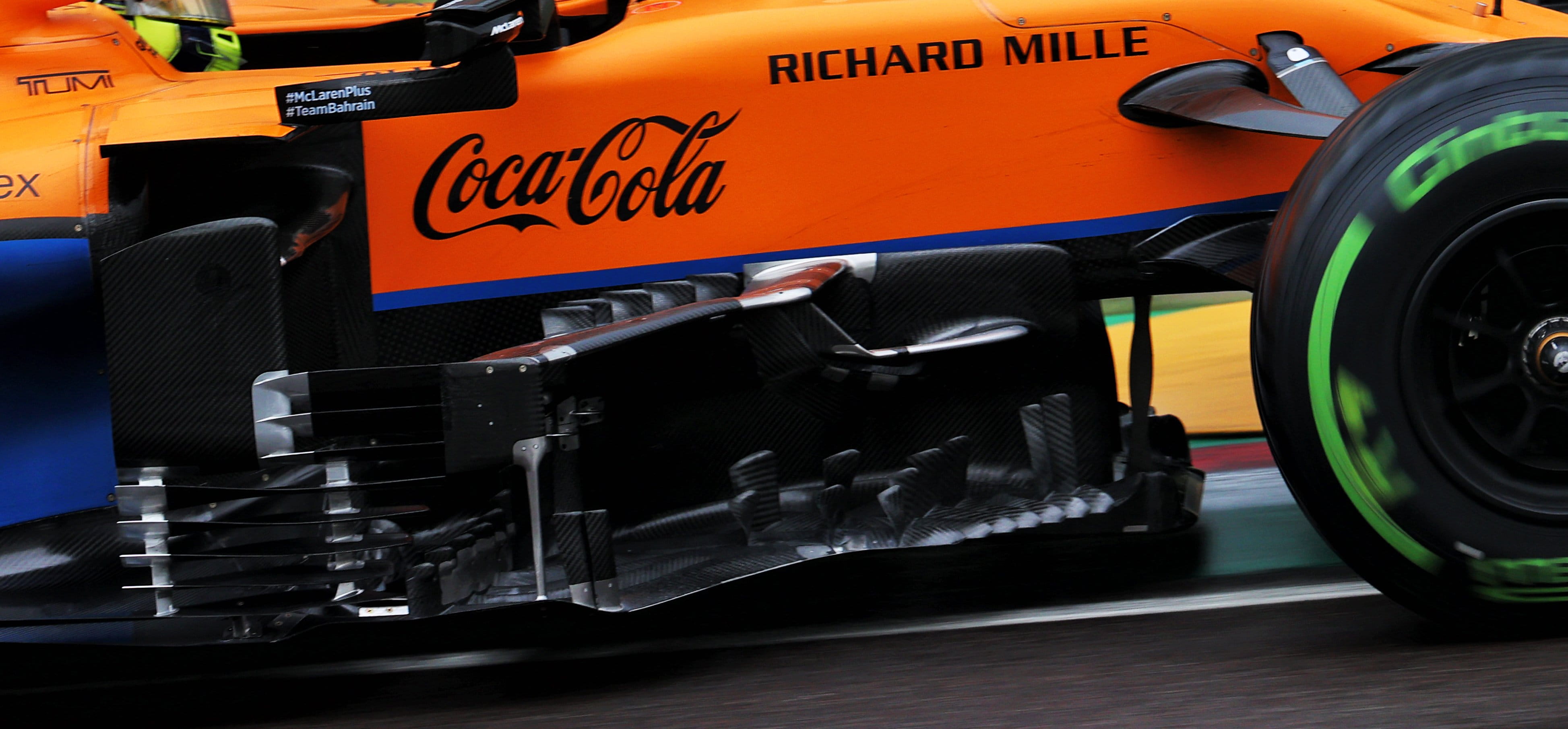 Floor fences on a McLaren F1 car
