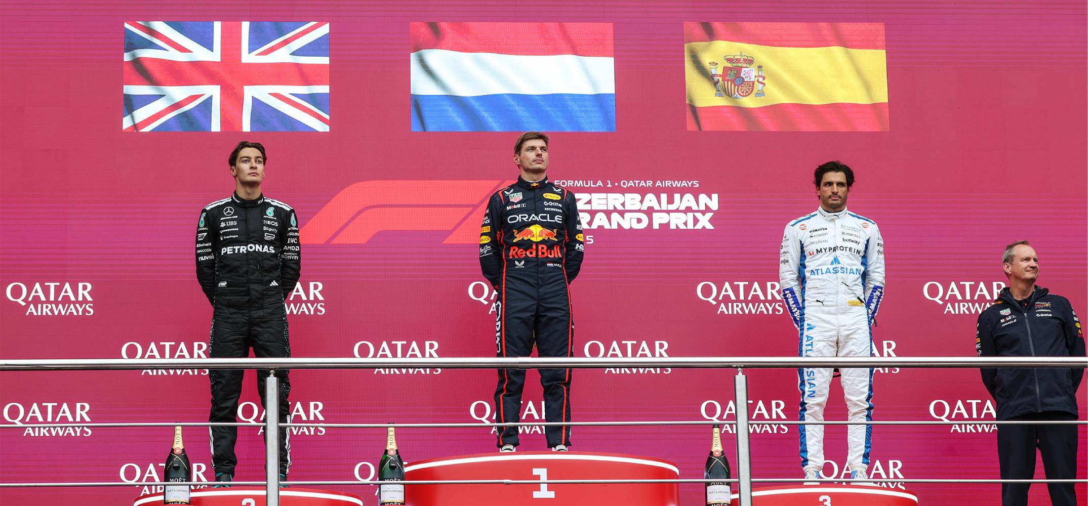 2025 Baku GP podium