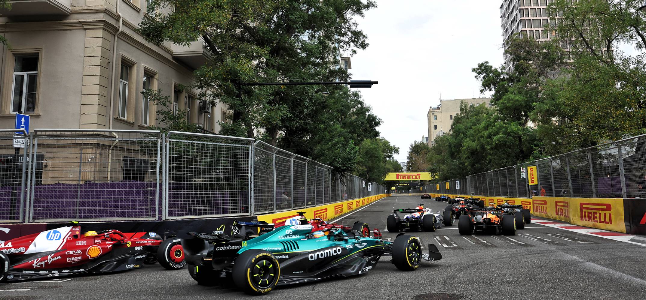 F1 cars at the 2025 AzerbaijanGrand Prix