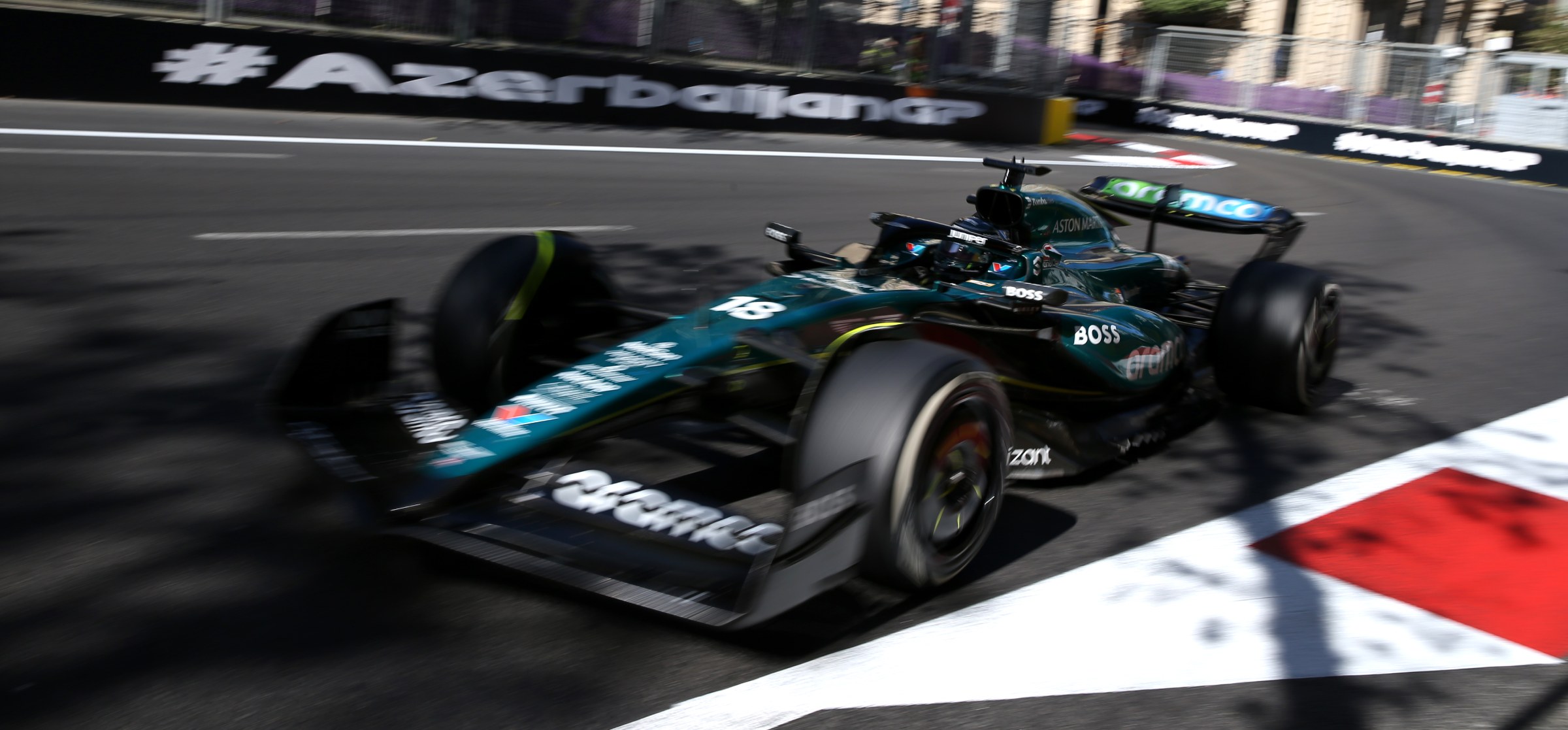 Aston Martin F1 car at Baku