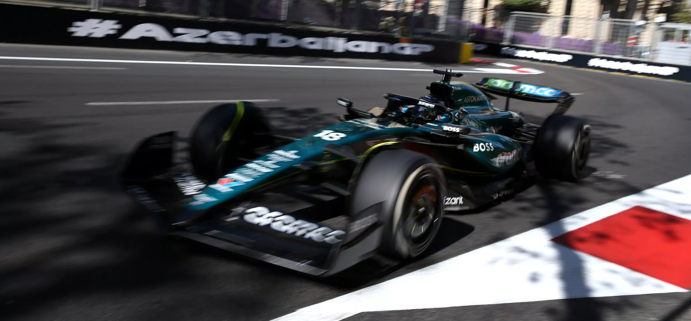 Aston Martin F1 car at Baku