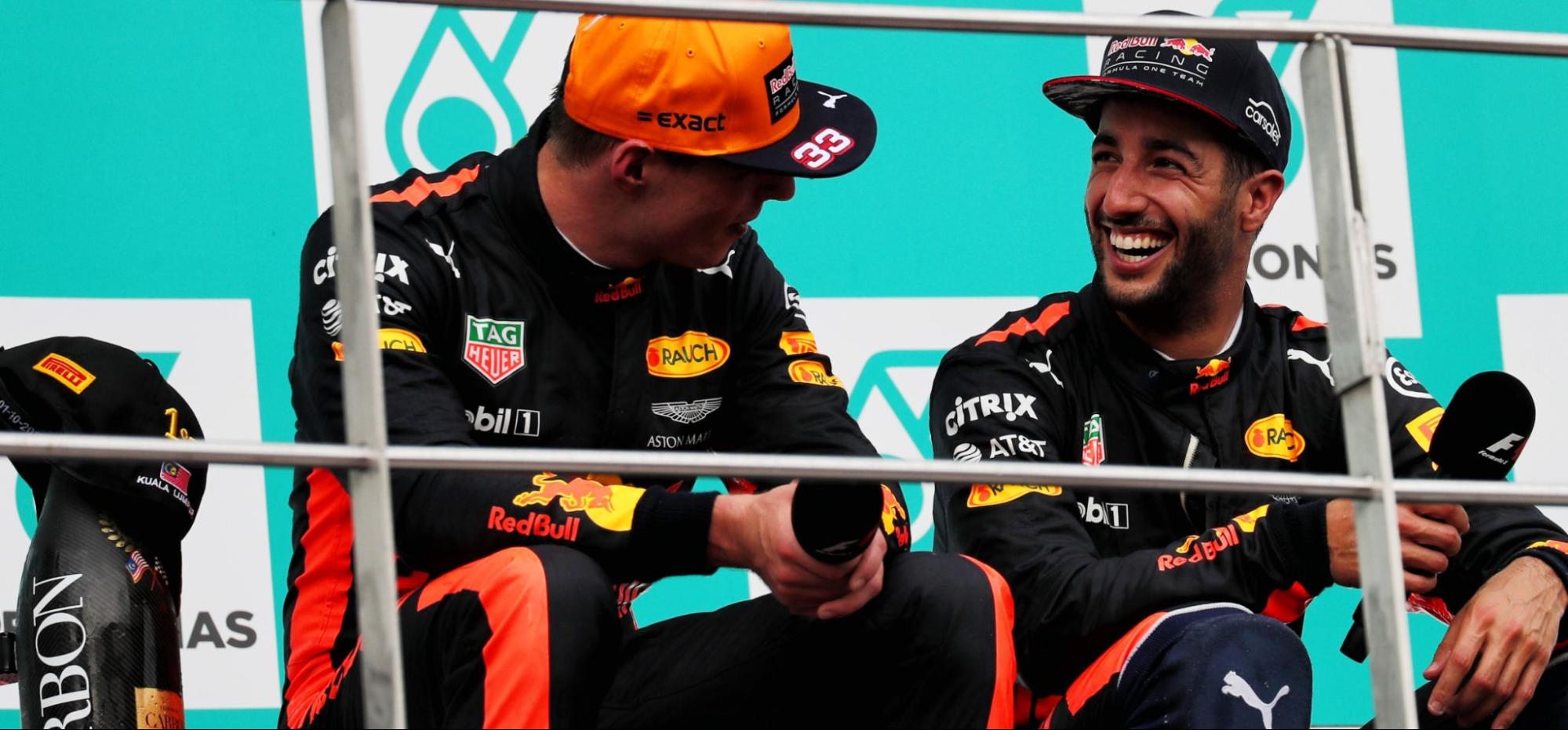 Max Verstappen and Daniel Ricciardo