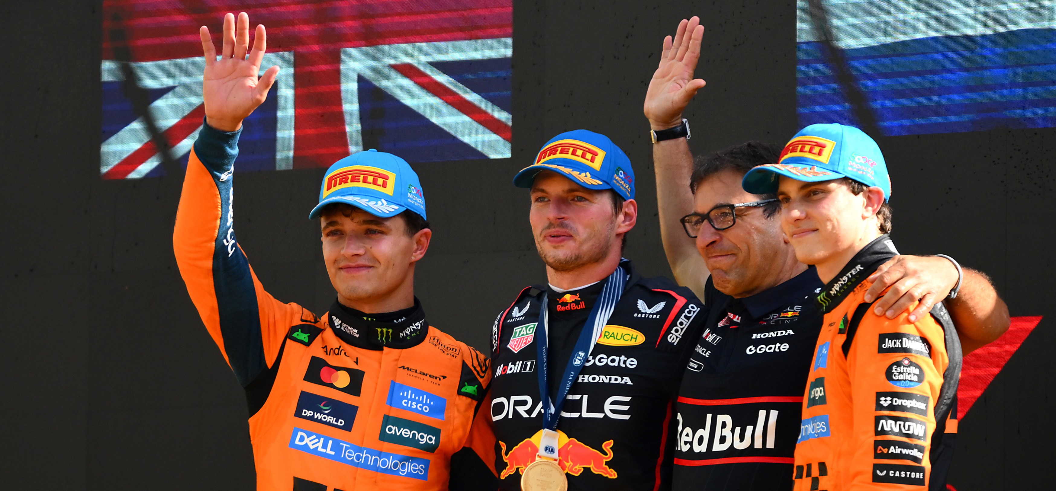 2025 Italian Grand Prix podium