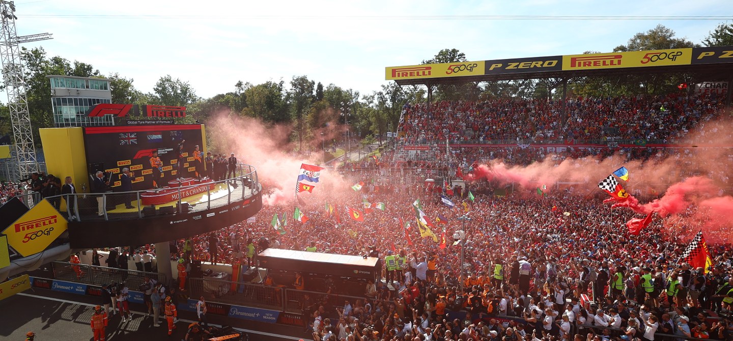 2025 Italian Grand Prix podium