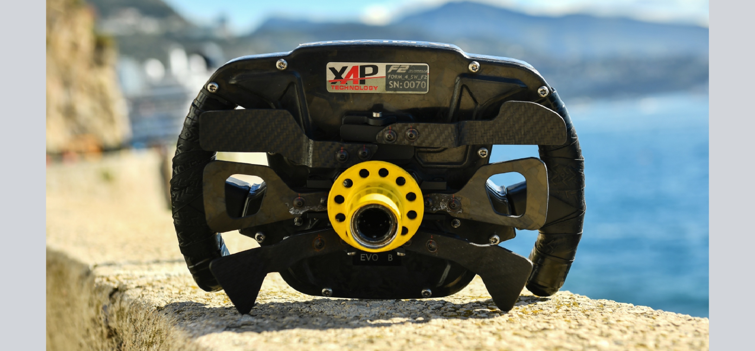 Rear of F2 steering wheel
