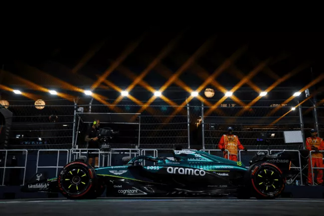 F1 car night