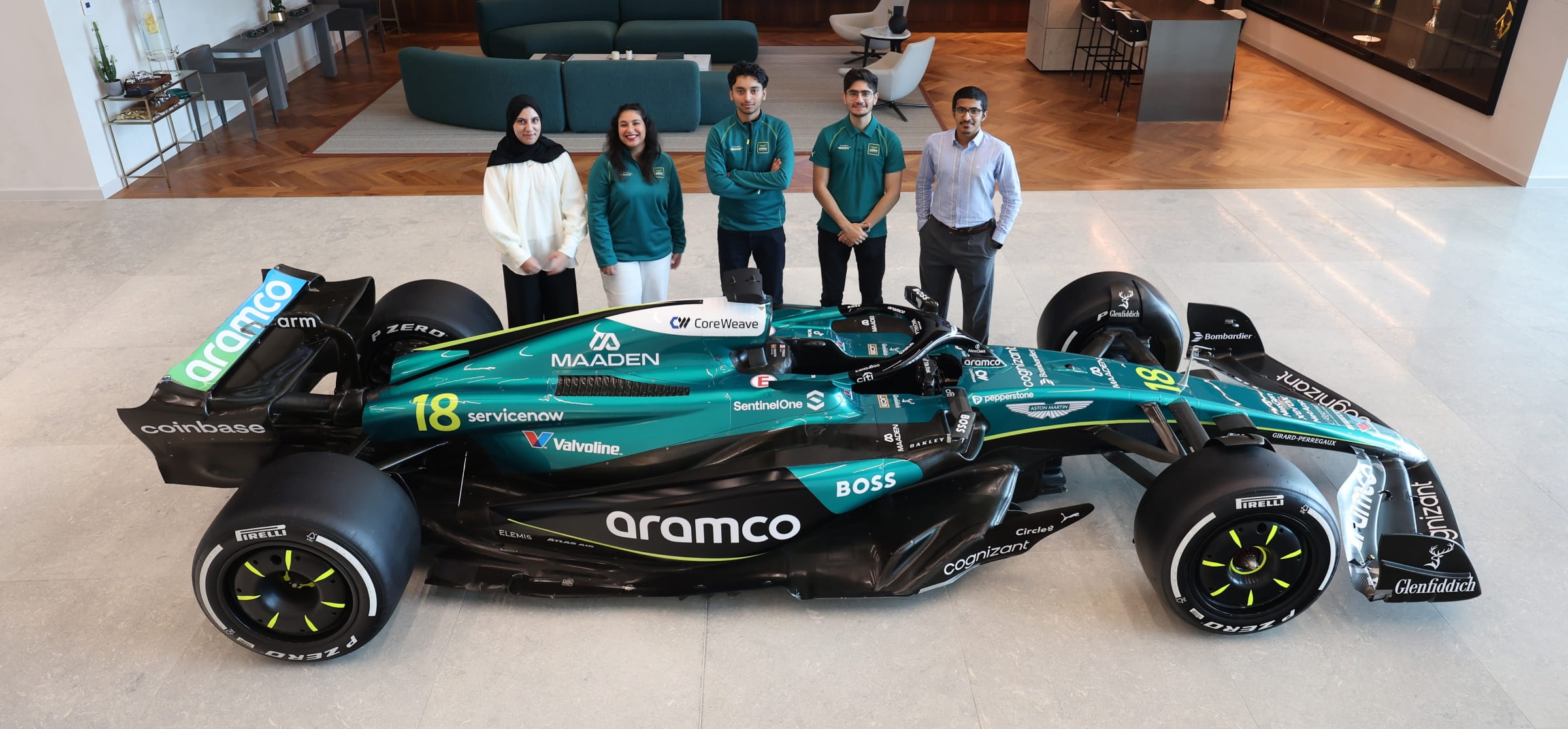 Aston Martin and Aramco STEM interns