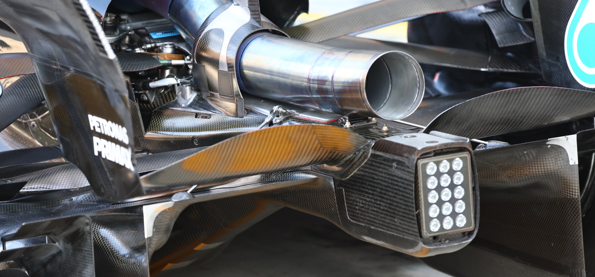 Rear of Mercedes F1 car