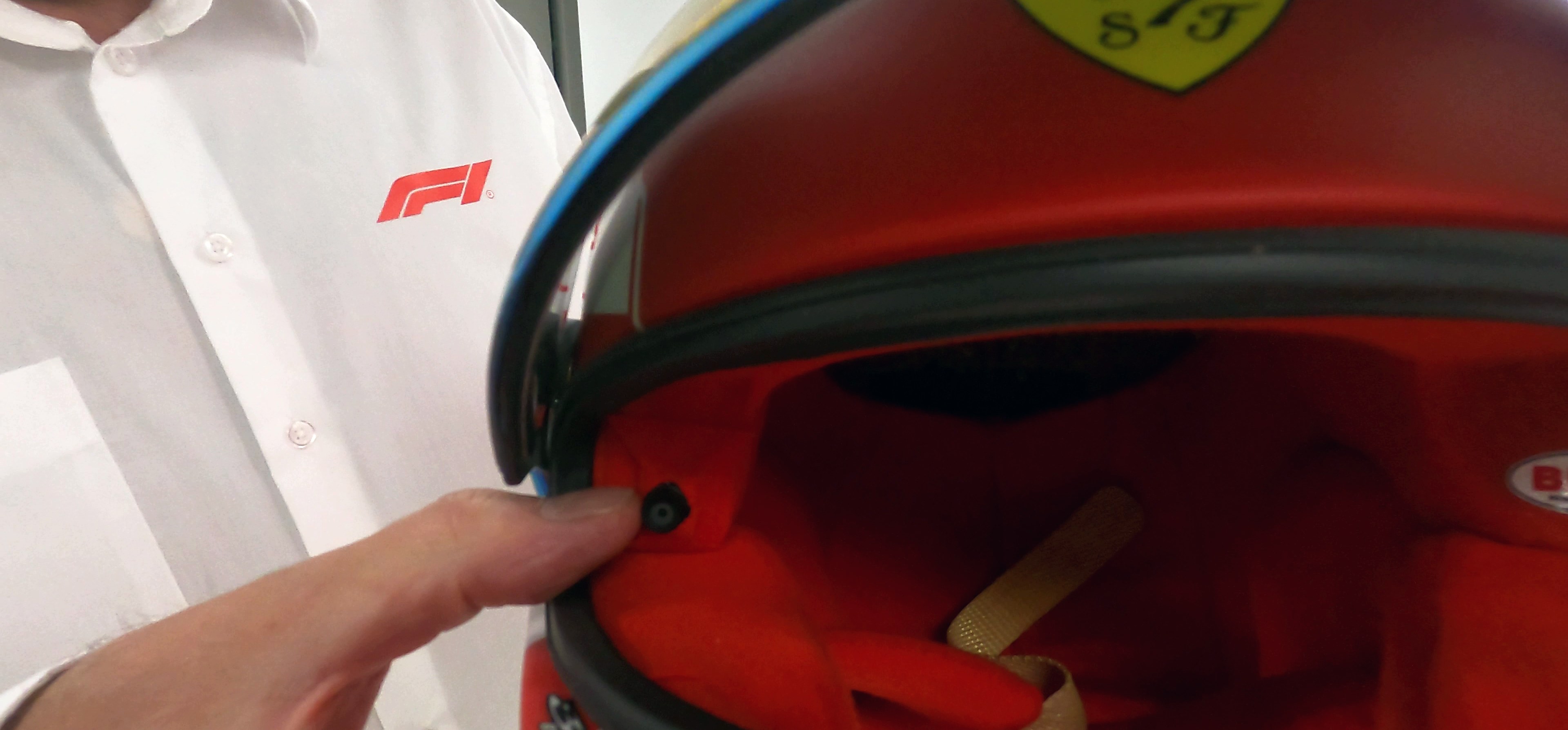 F1 helmet camera