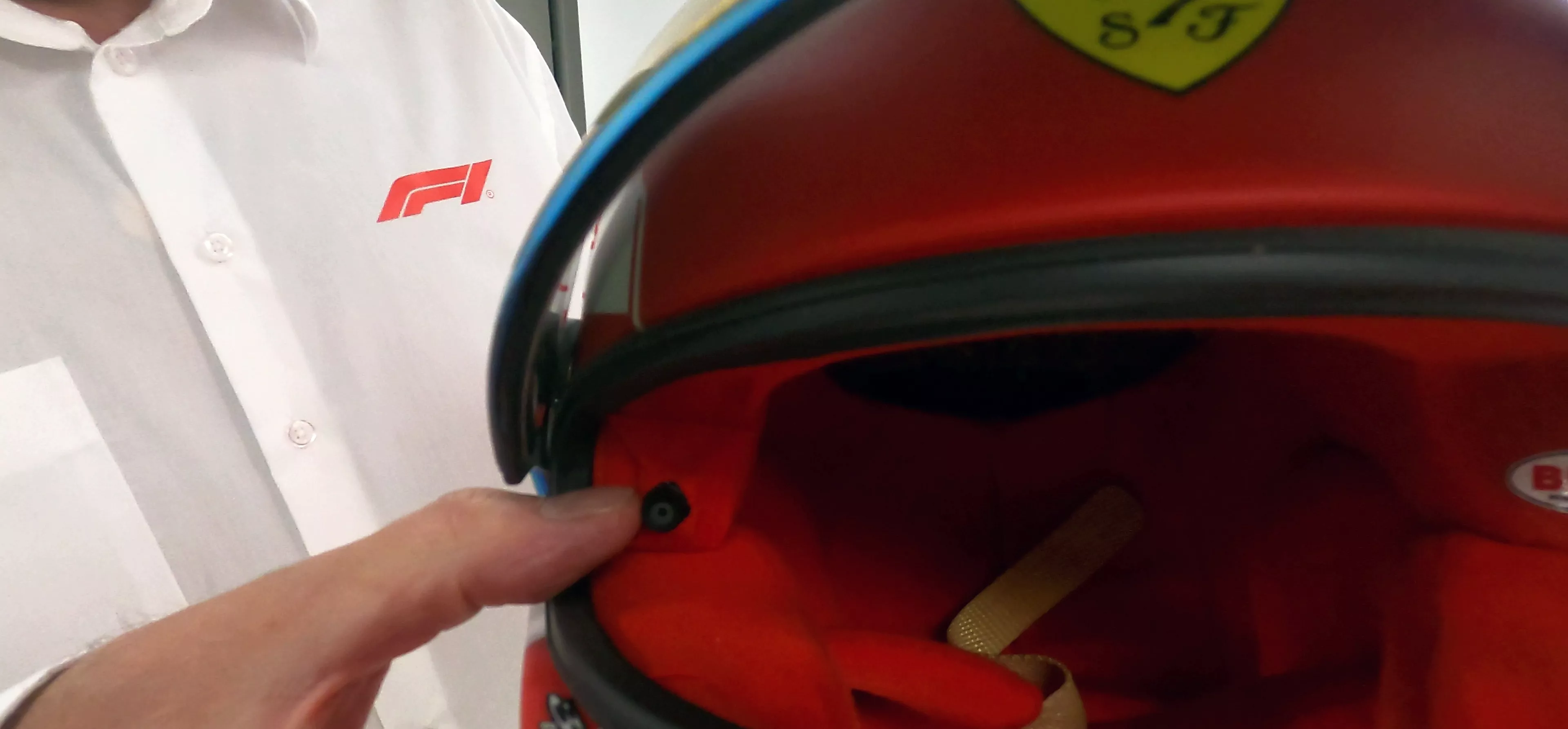 F1 helmet camera