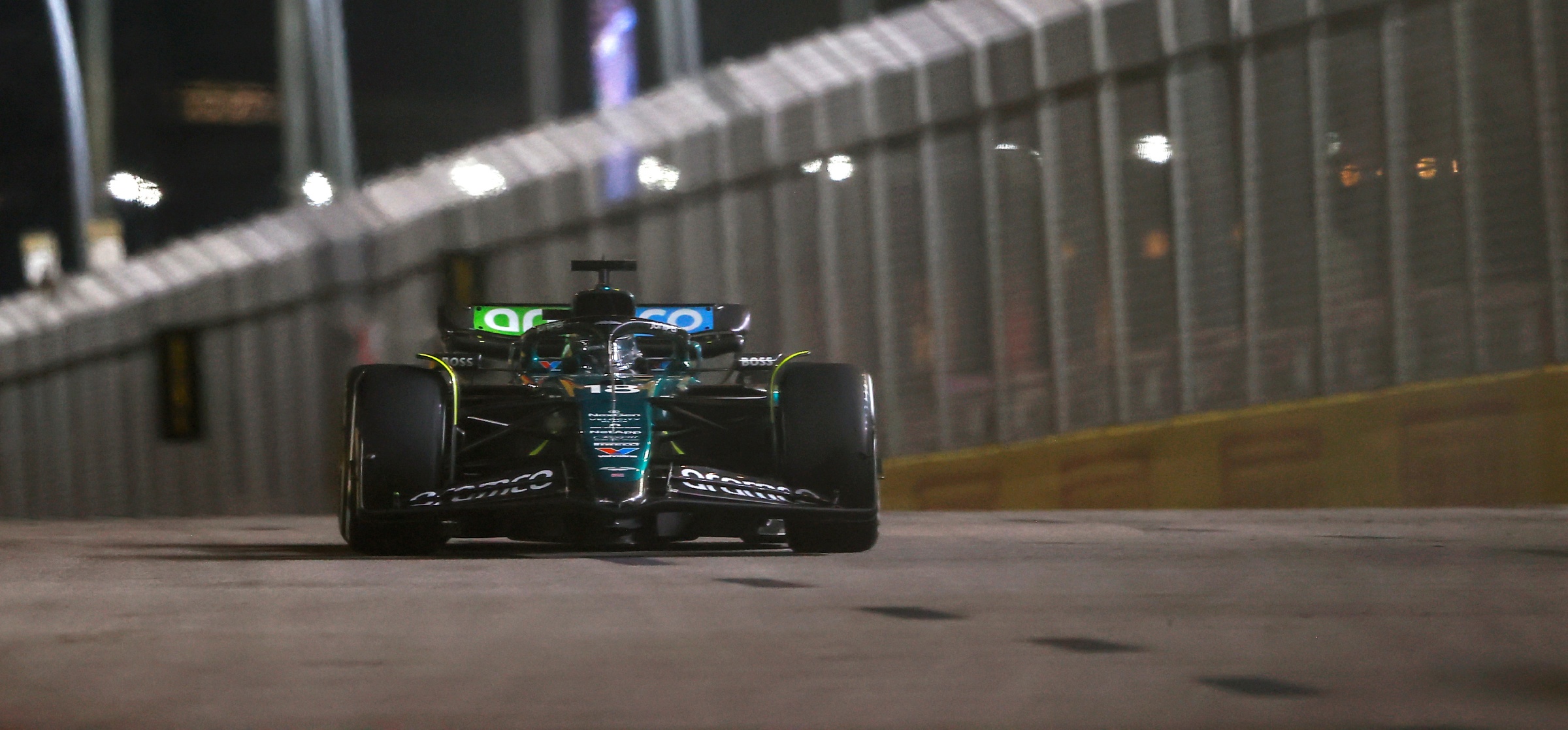 Aston Martin F1 car at Singapore, 2024