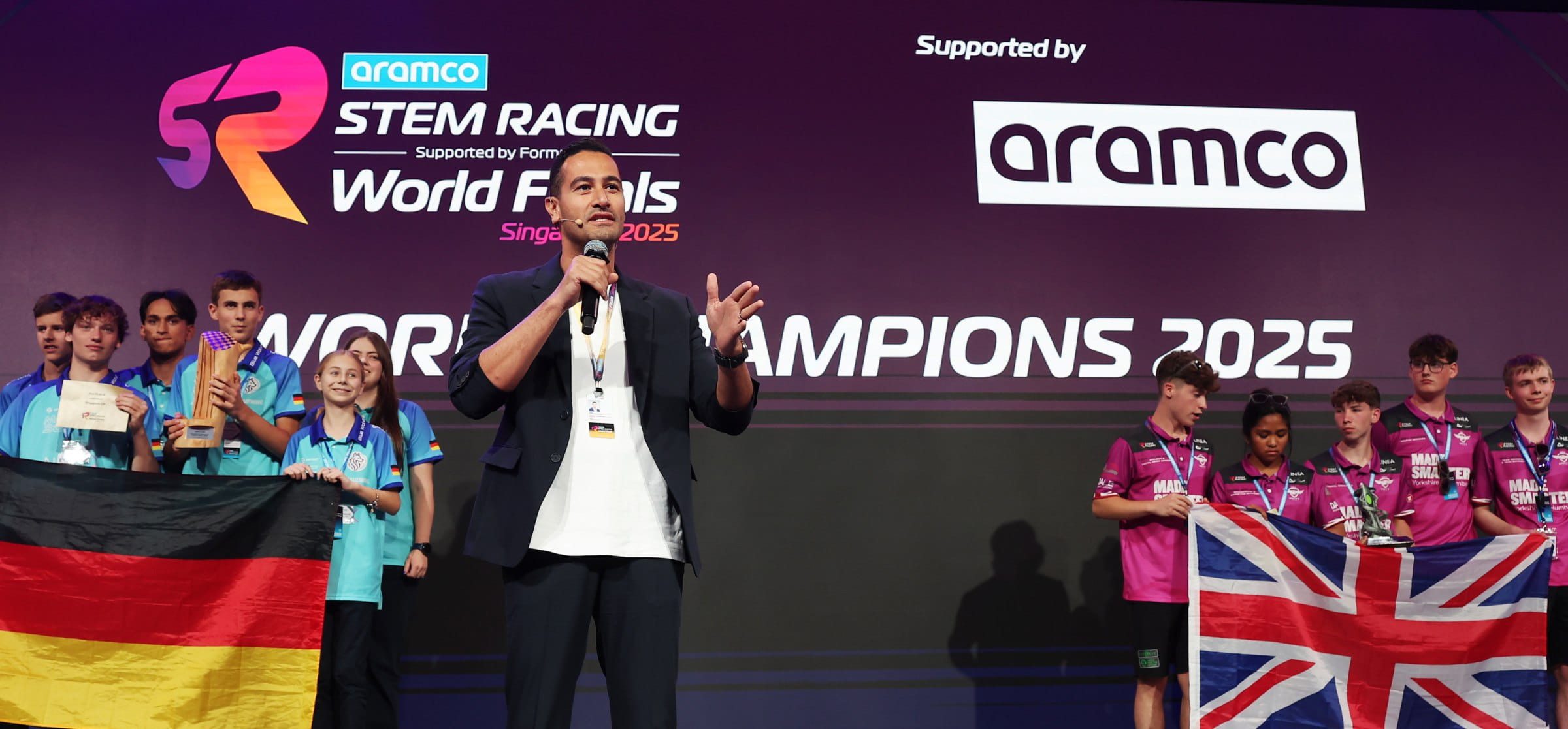 2025 Aramco STEM Racing World Finals stage