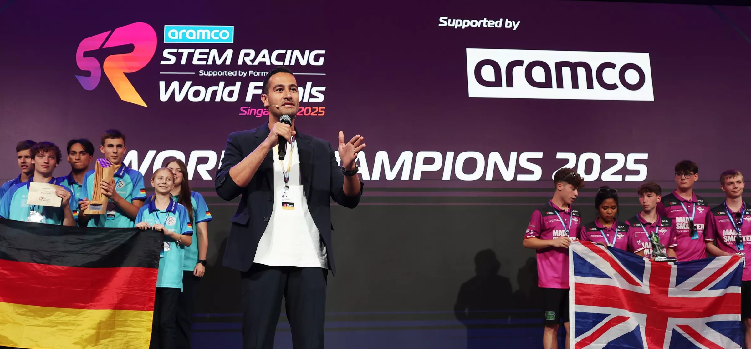 2025 Aramco STEM Racing World Finals stage