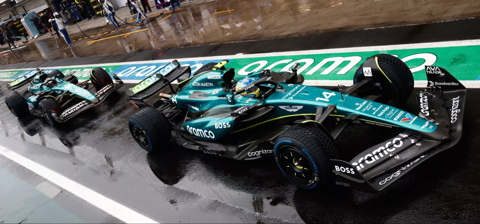 Aston Martin F1 cars in Brazil, 2024