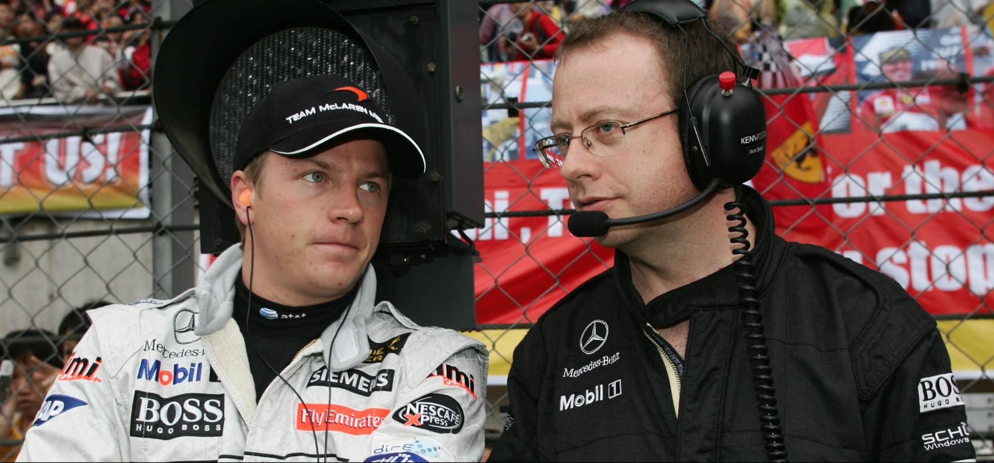 Kimi Raikkonen and Mark Slade