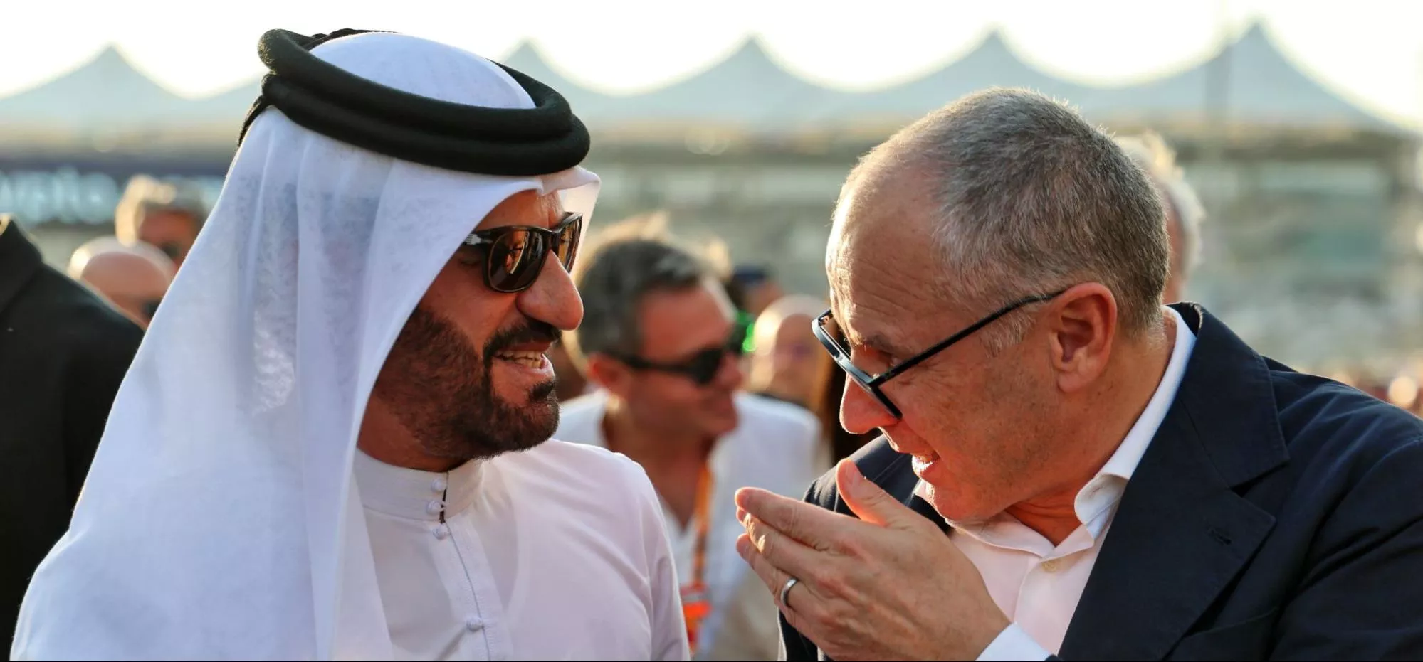 Mohammed ben Sulayem and Stefano Domenicali