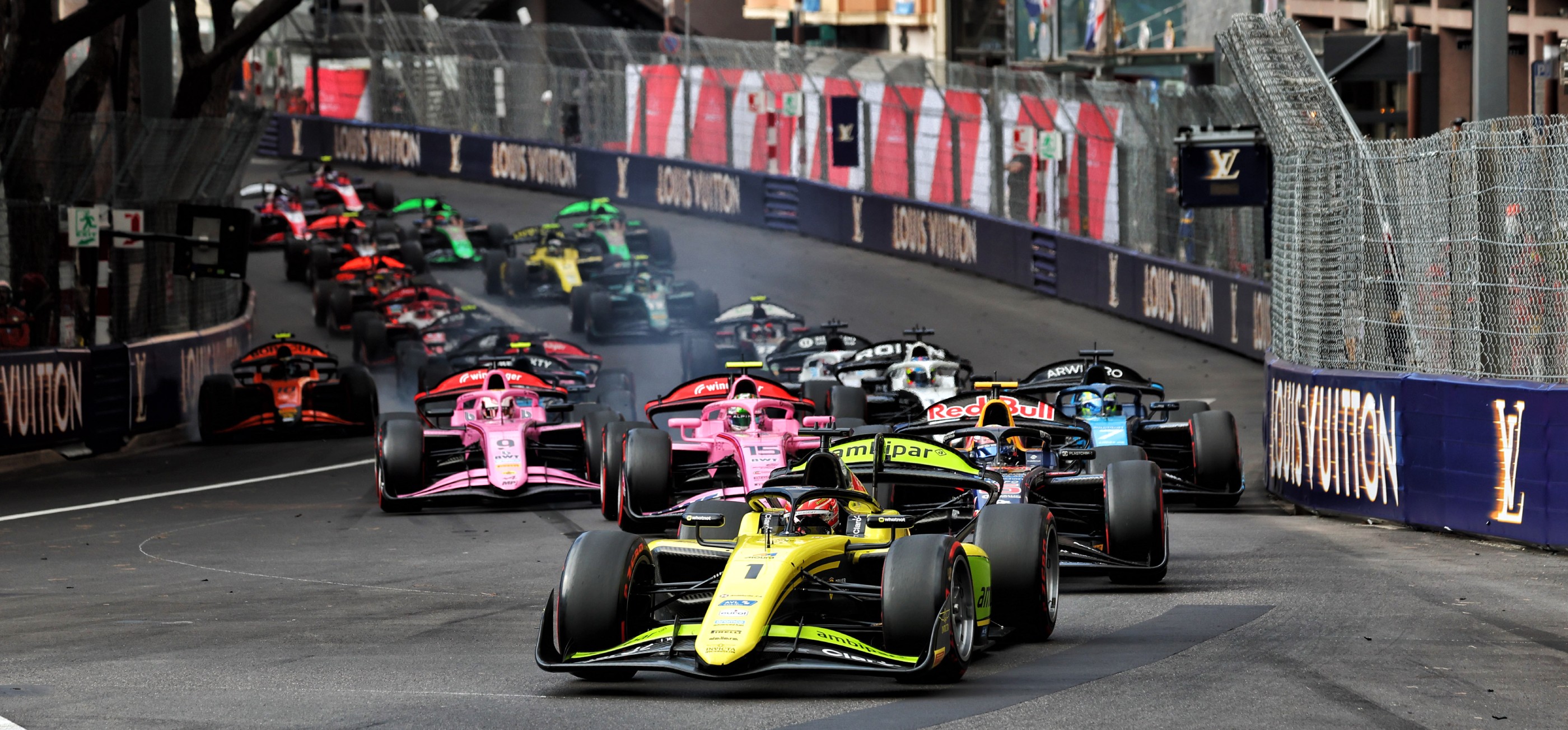 Camara leads F2 monaco feature race