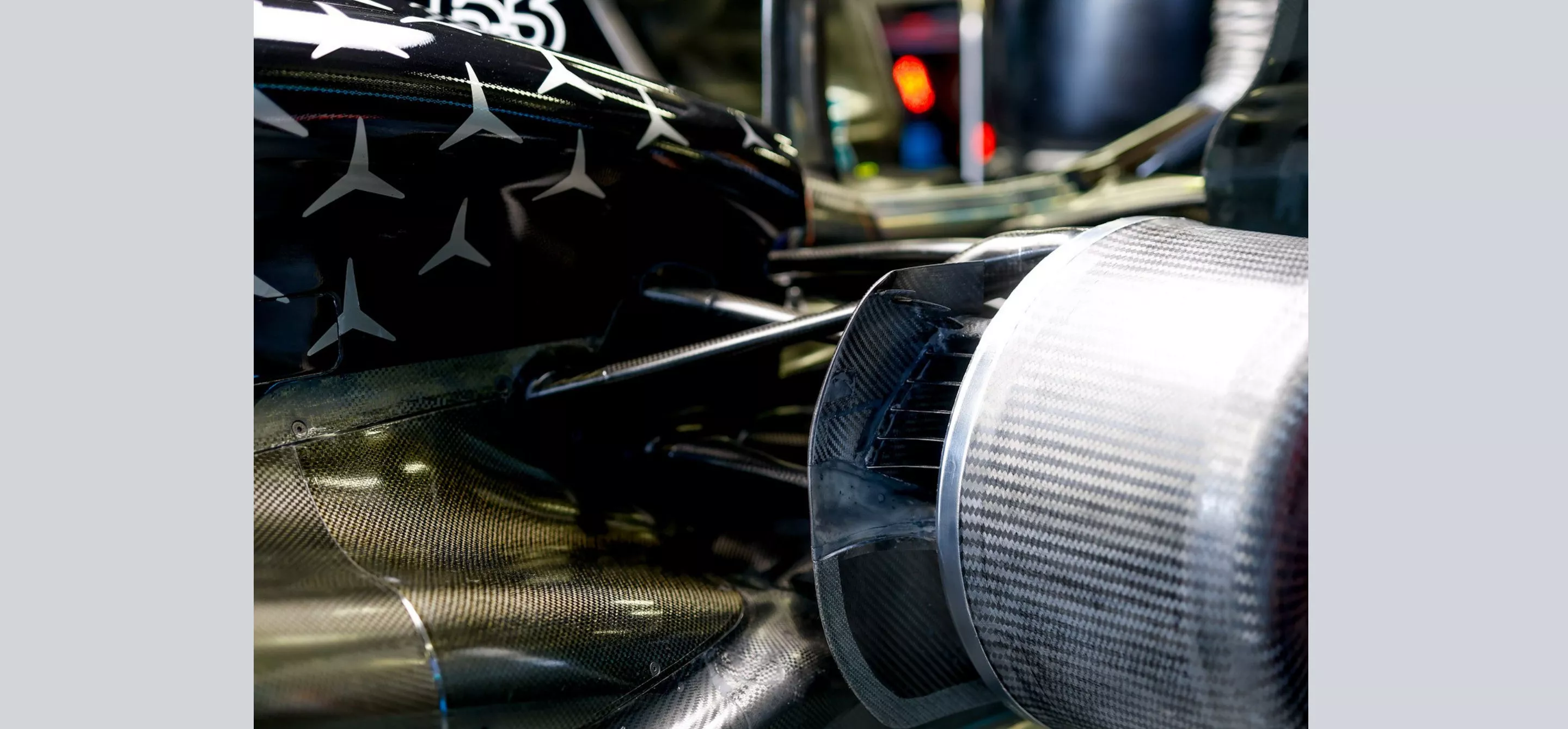 Mercedes W16 bio-based rear brake duct